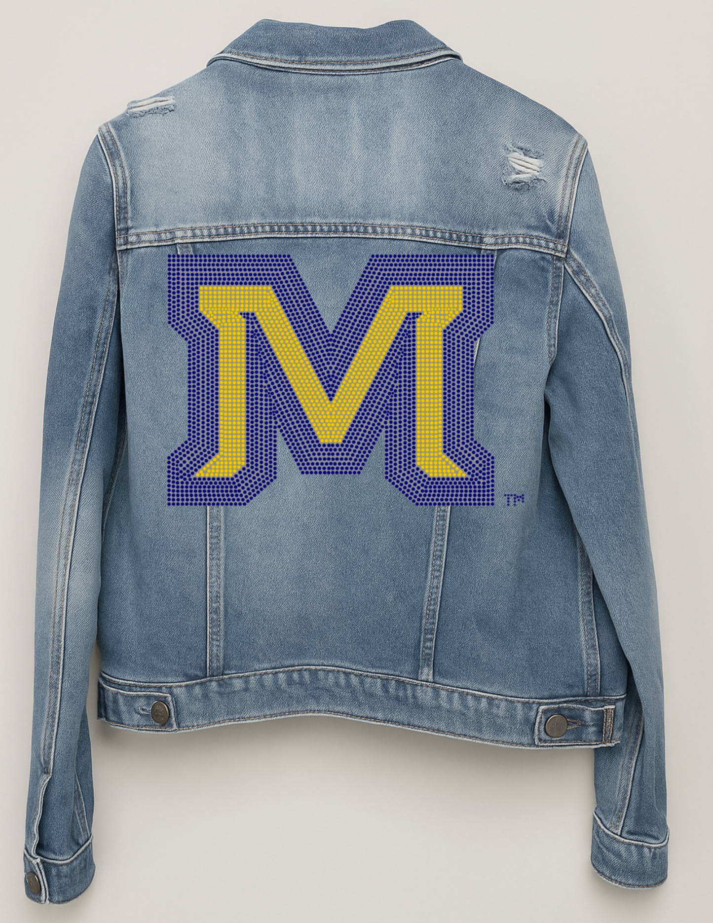 Licensed Game Day Denim, Medium Wash, Montana State Block M