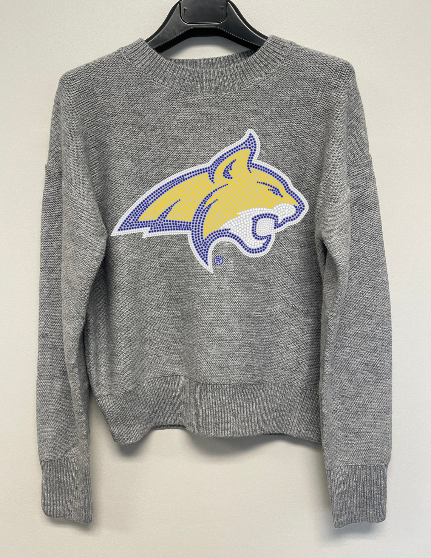 Licensed Game Day Sweater, Gray, Montana State Bobcat