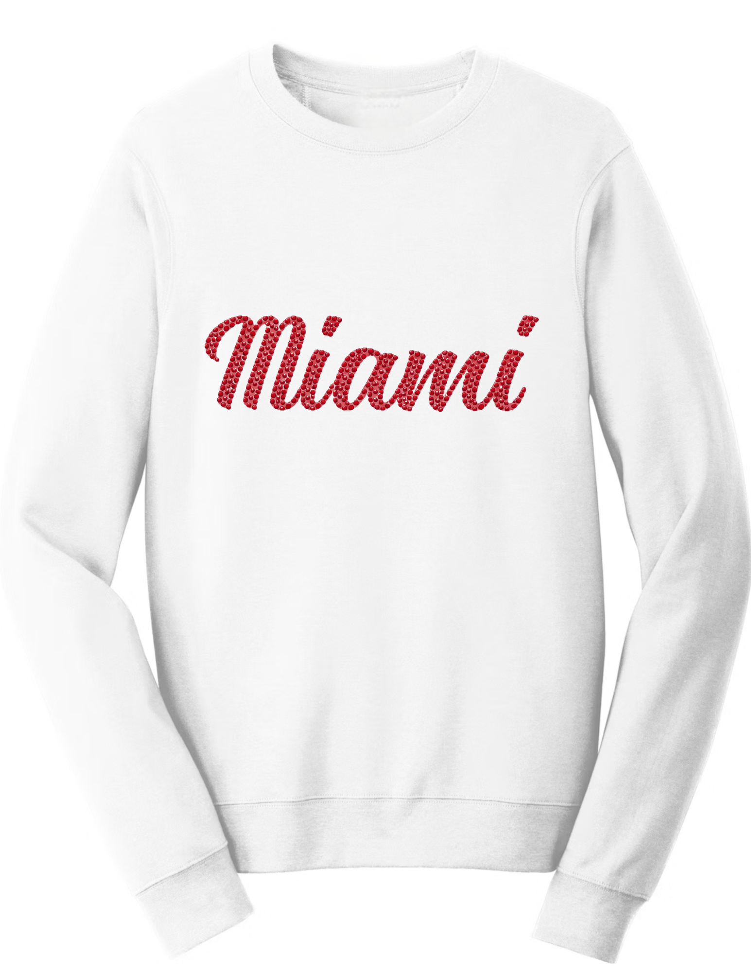 Miami University Ohio White Sweatshirt Script