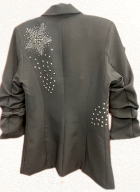 Blazer, Ruched Black, Shooting Stars