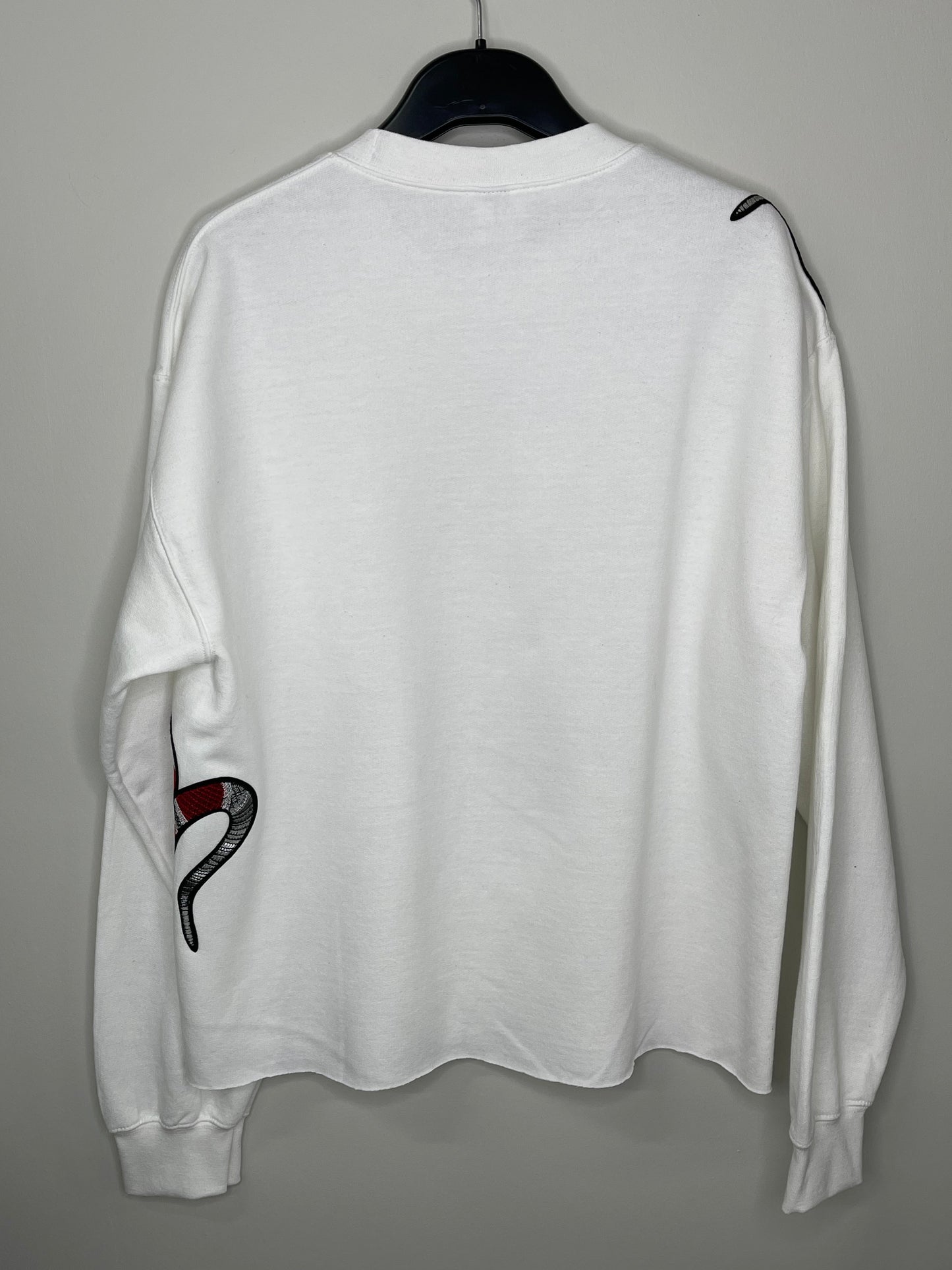 Sweatshirt, Crewneck White, Red Snakes x 2
