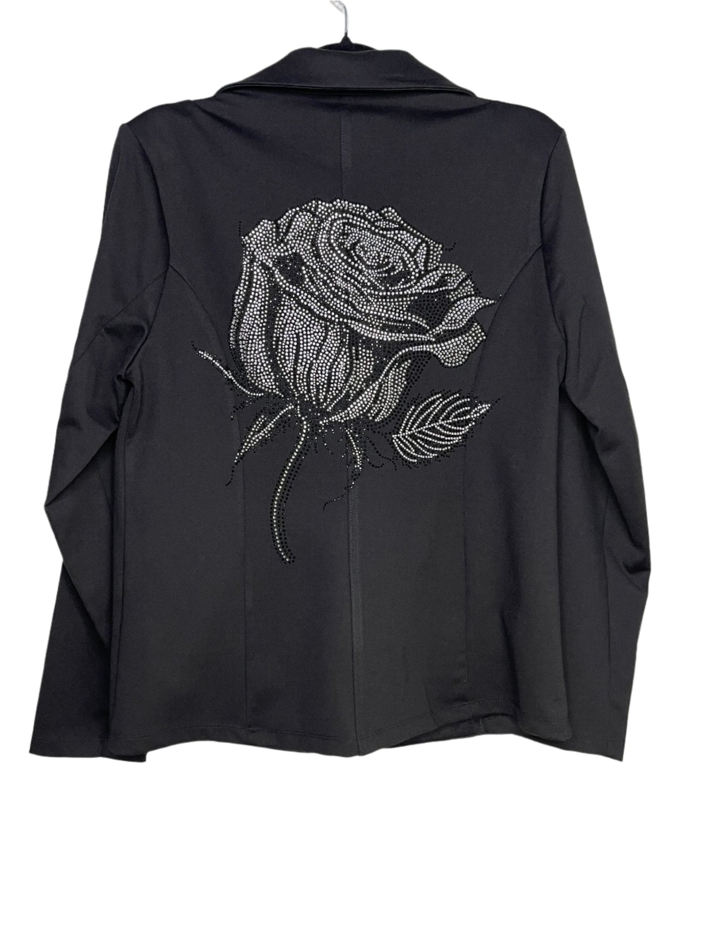 Blazer, Stretch Patch Pocket Black, Metallic Rose