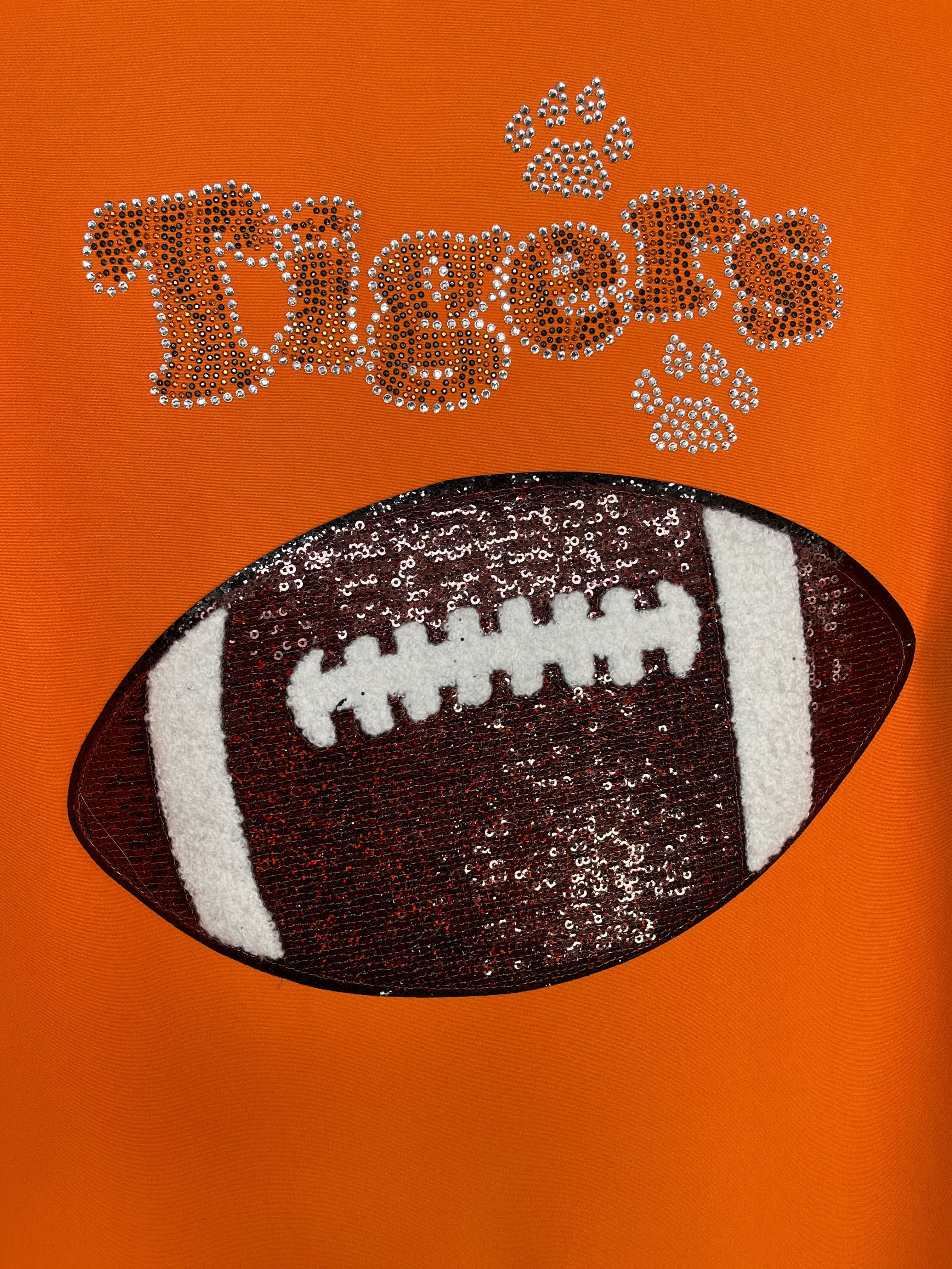 Tigers Football Ruched Orange Blazer