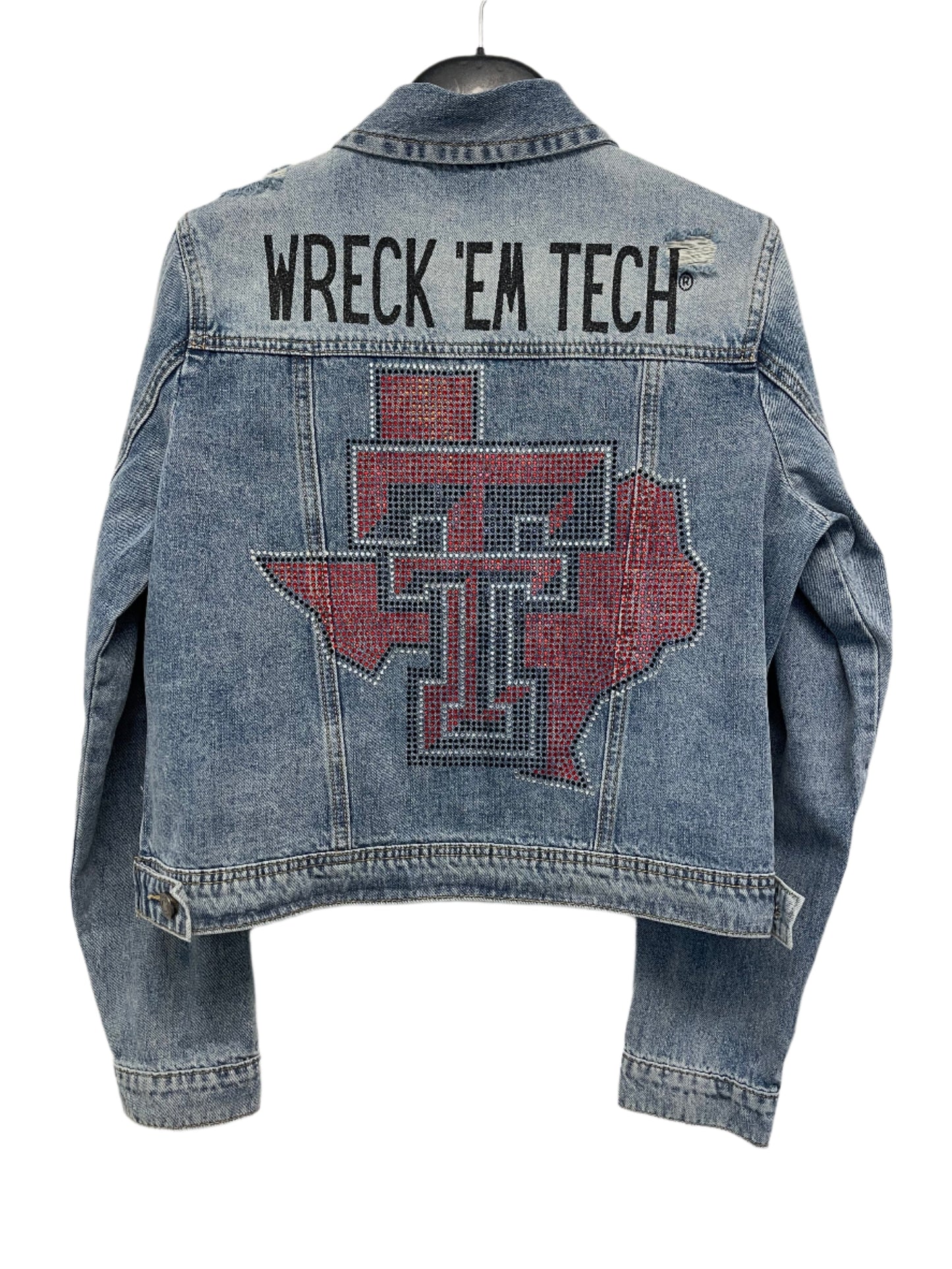 Licensed Game Day Jacket, Denim, Texas Tech TT State Wreck 'Em Tech