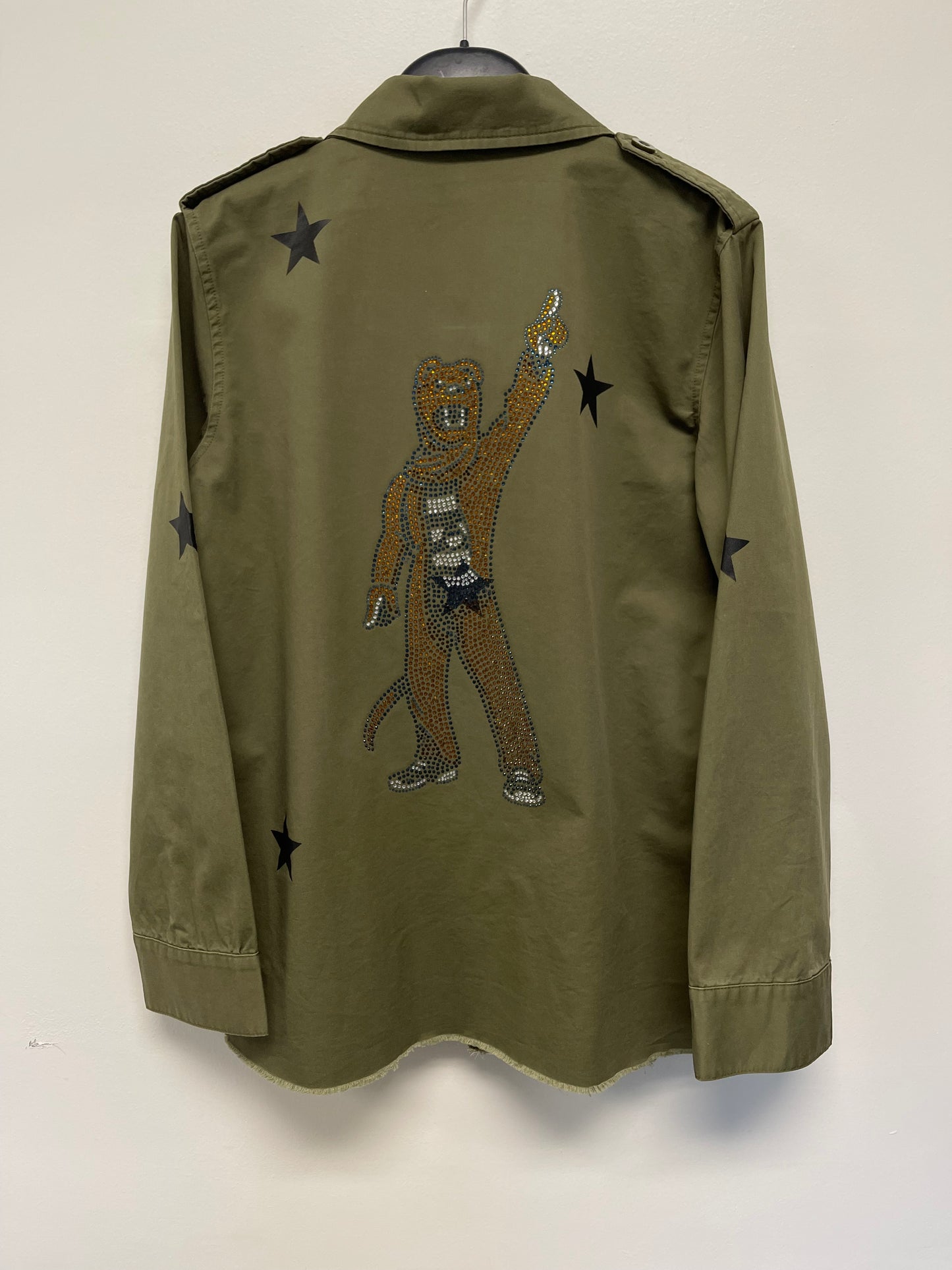 Licensed Game Day Jacket, Army Shacket, Penn State Full Body Mascot