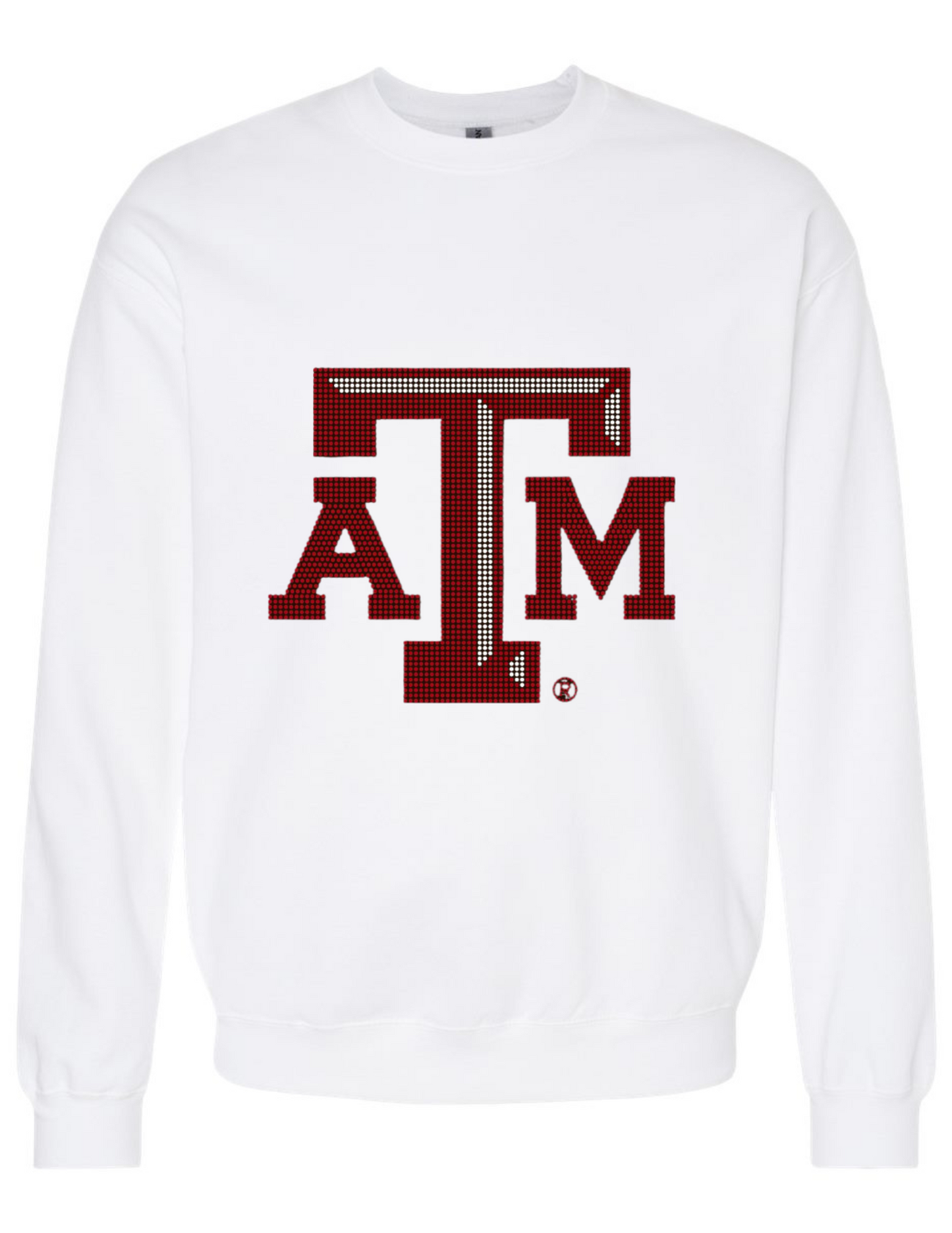Licensed Game Day Sweatshirt, White, Texas A&M Logo