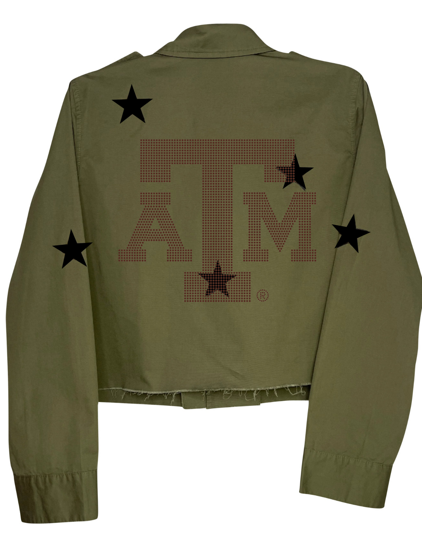 Licensed Game Day Shacket, Army Green, Texas A&M Logo