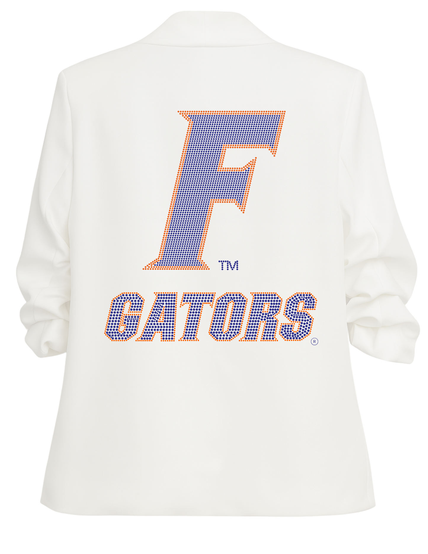 Licensed Game Day, White Blazer, Univ of Florida F Gators