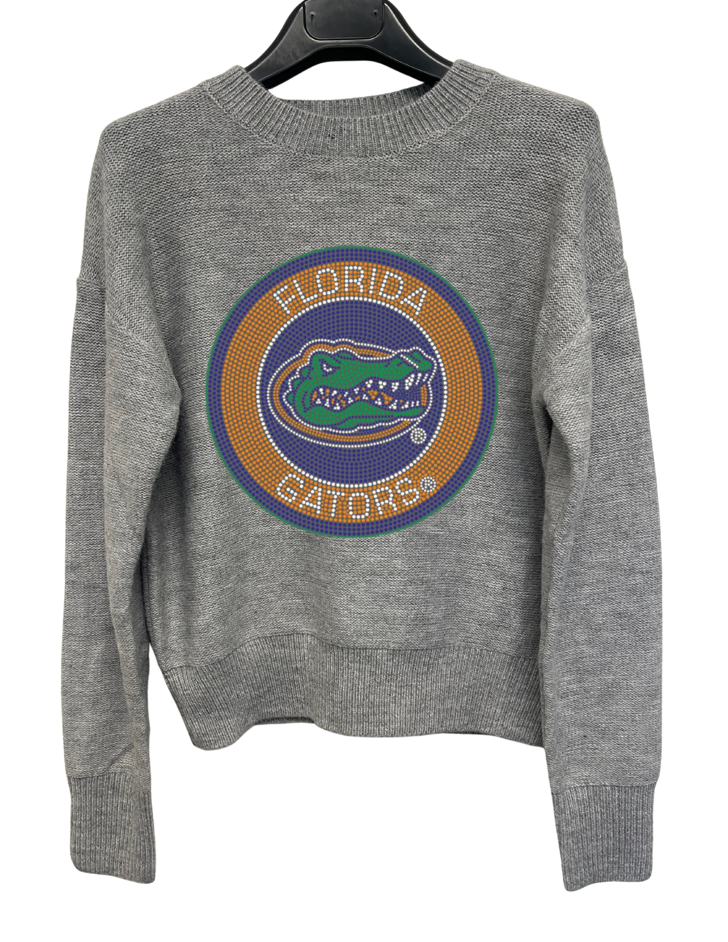 University of Florida Circle Gator Decal Gray Crewneck Sweater