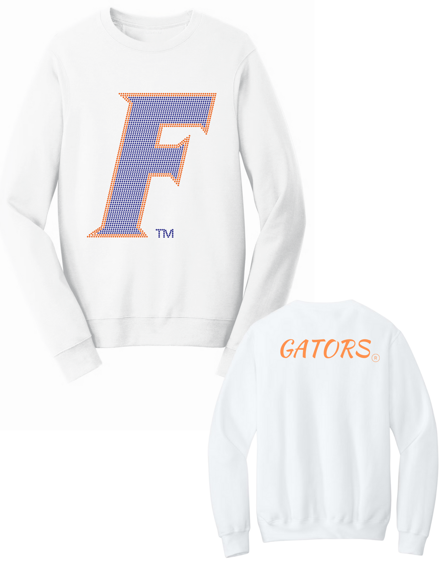 Licensed Game Day Sweatshirt, White, Univ of Florida F Gators