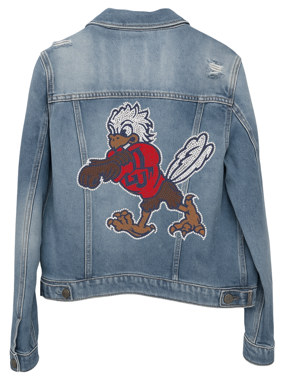 Licensed Game Day Jacket, Blue Denim, Liberty University Eagle