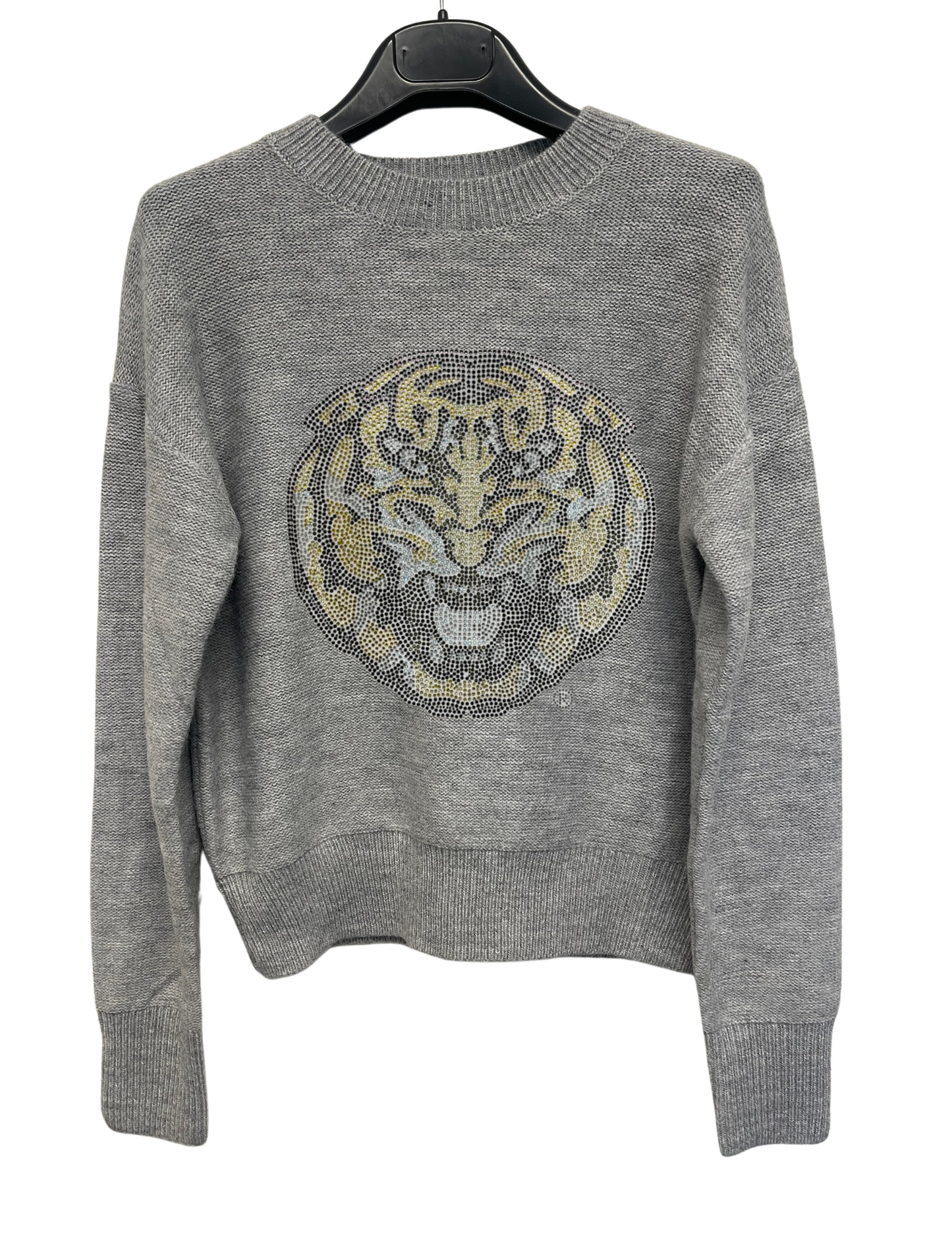 Licensed Game Day Sweater, Gray, LSU Tiger Face