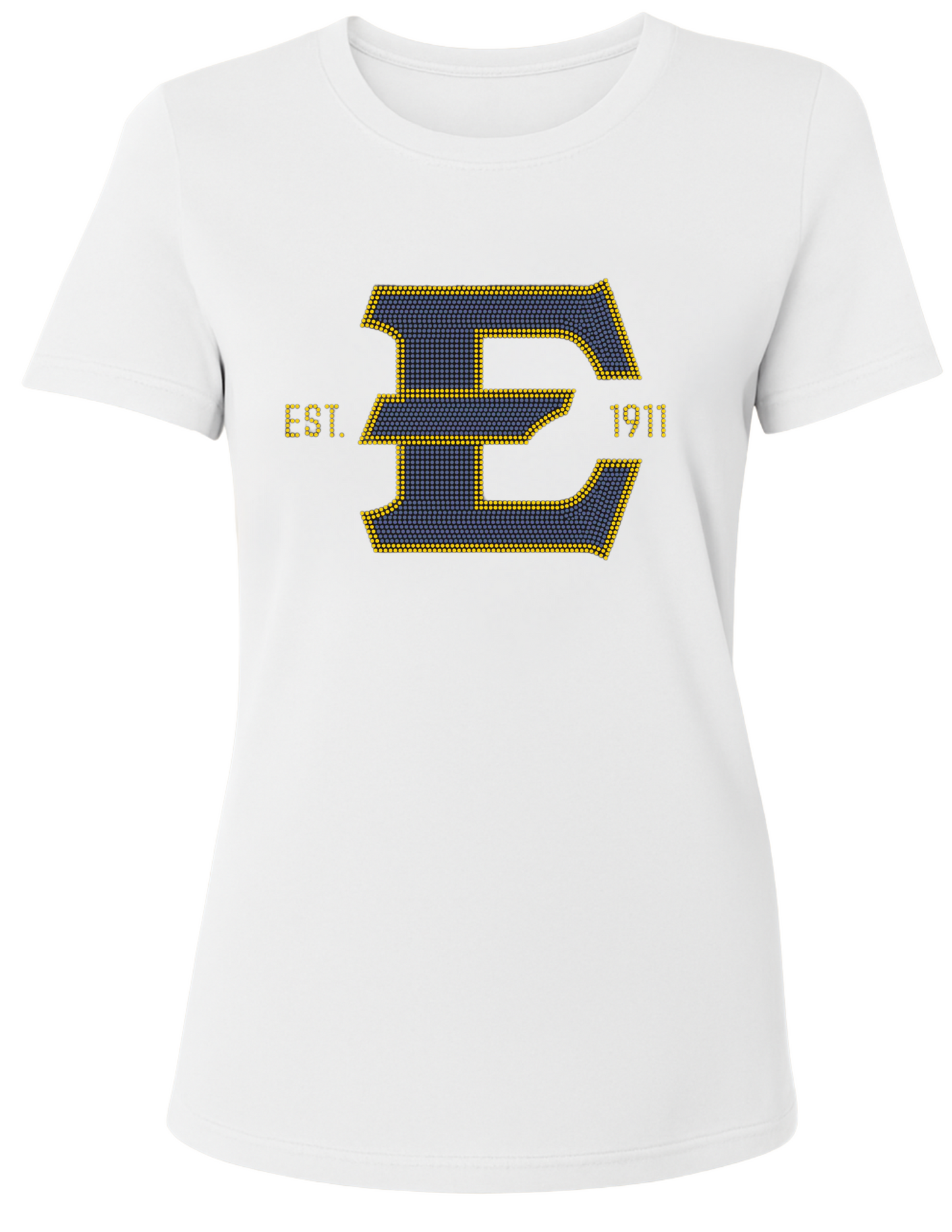 Licensed Game Day T-Shirt, Crewneck White, East Tennessee State Est 1911