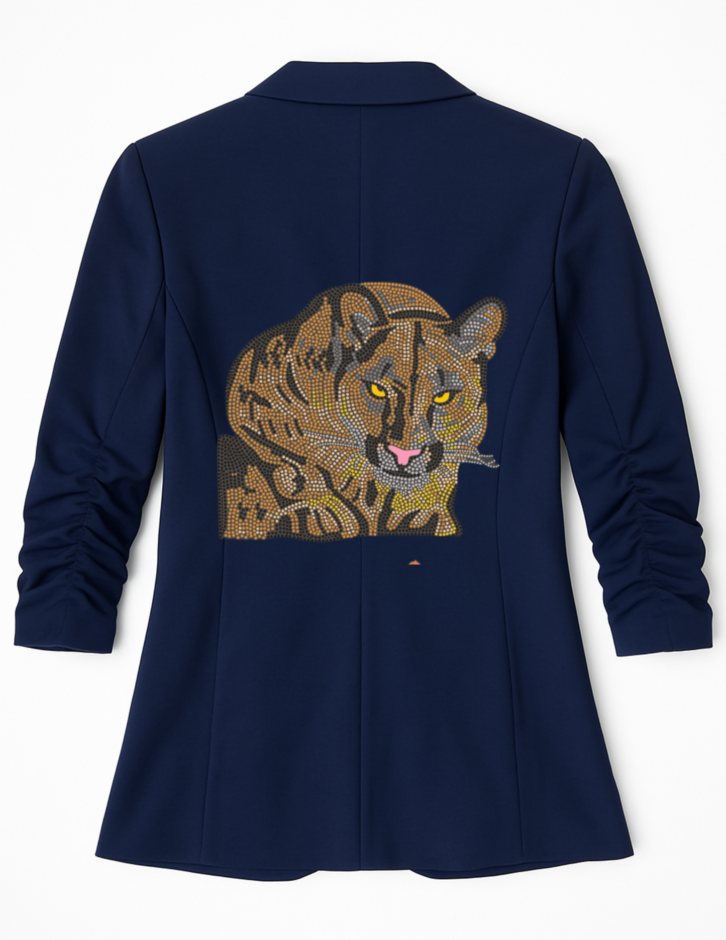 Licensed Game Day Blazer, Navy Ruched, Penn State Lion