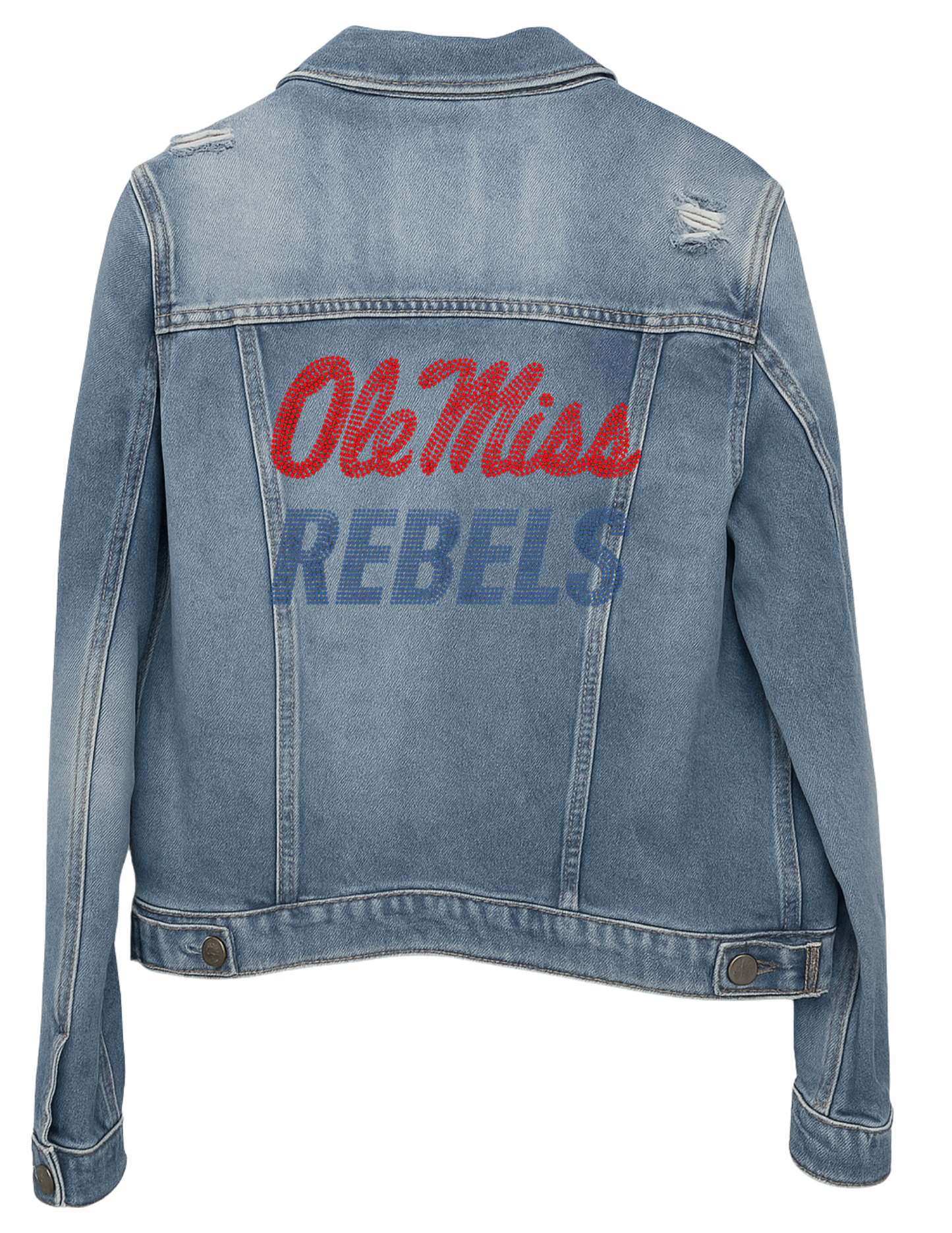 Licensed Game Day Jacket, Blue Denim, Ole Miss Rebels