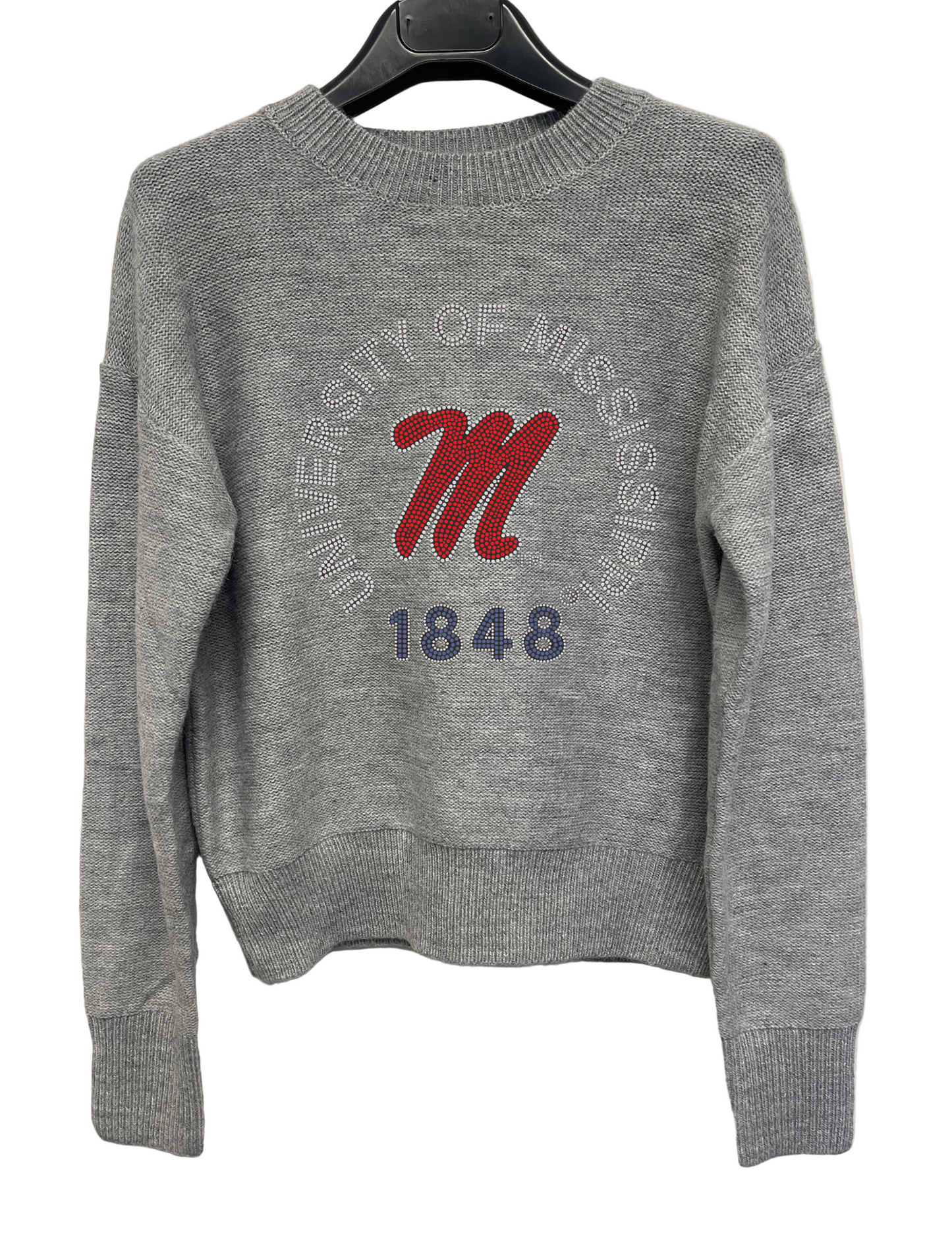 Licensed Game Day Sweater, Gray, Ole Miss Est 1848