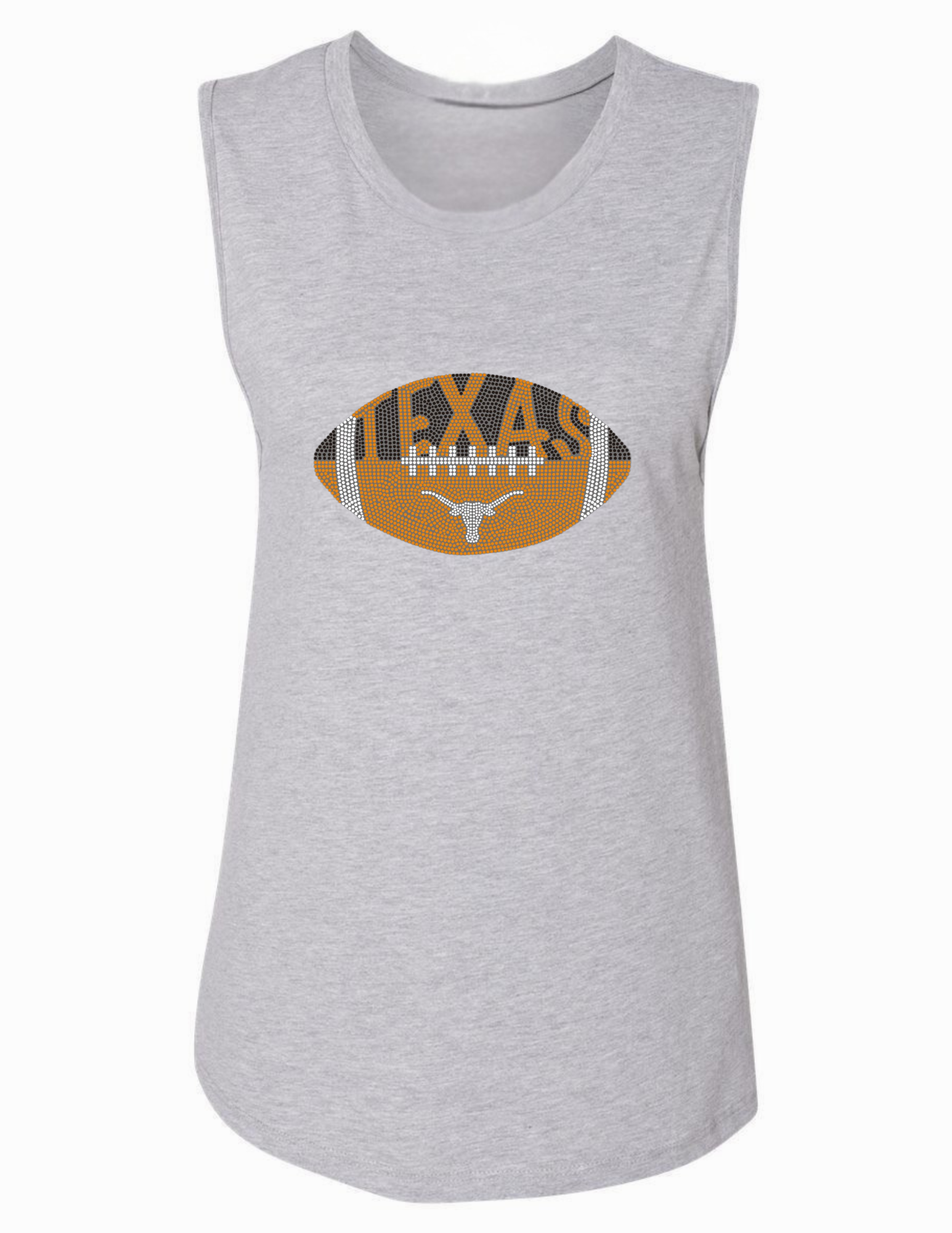 University of Texas-Austin Football Light Gray Tank Top