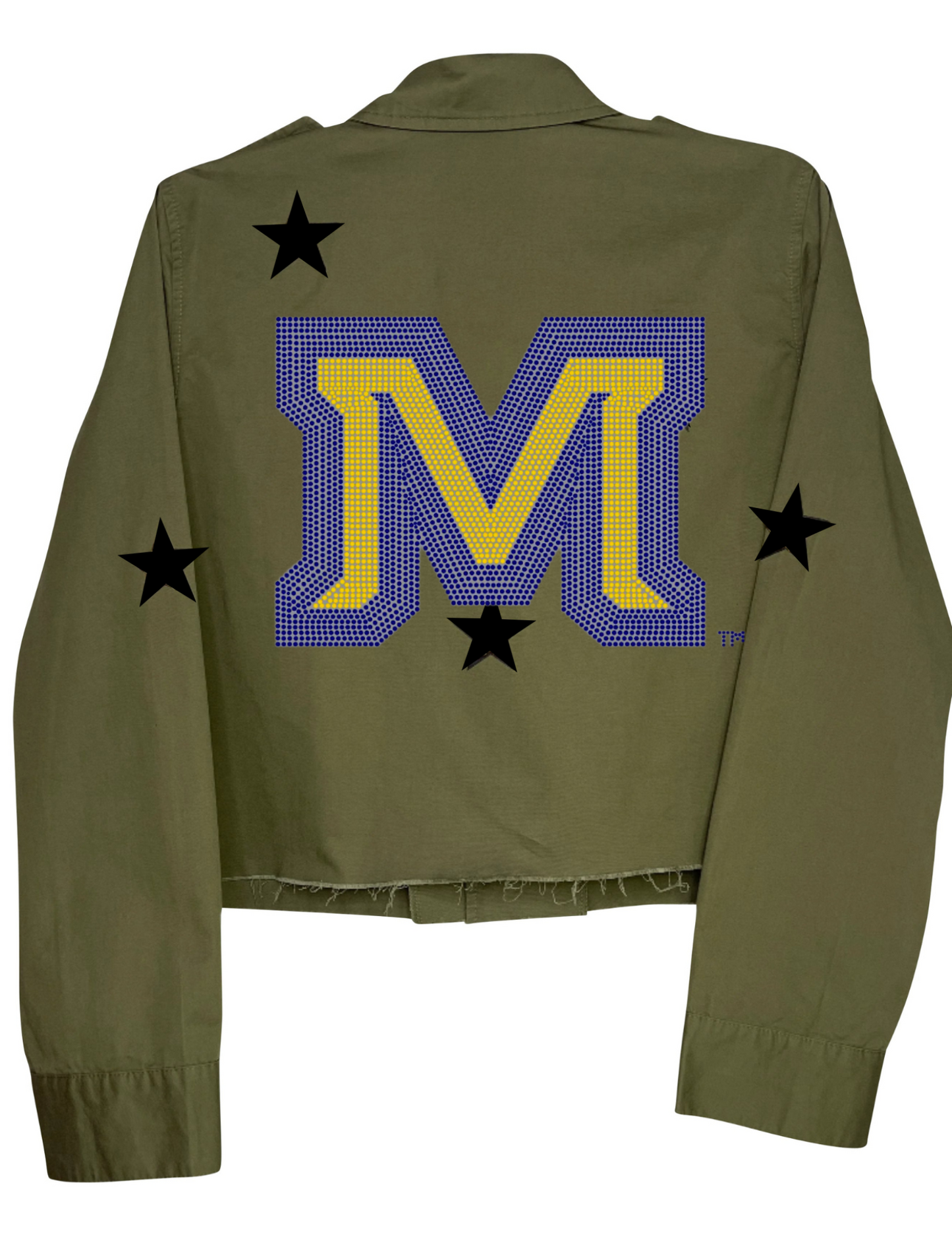 Licensed Game Day Shacket, Army Green, Montana State Block M