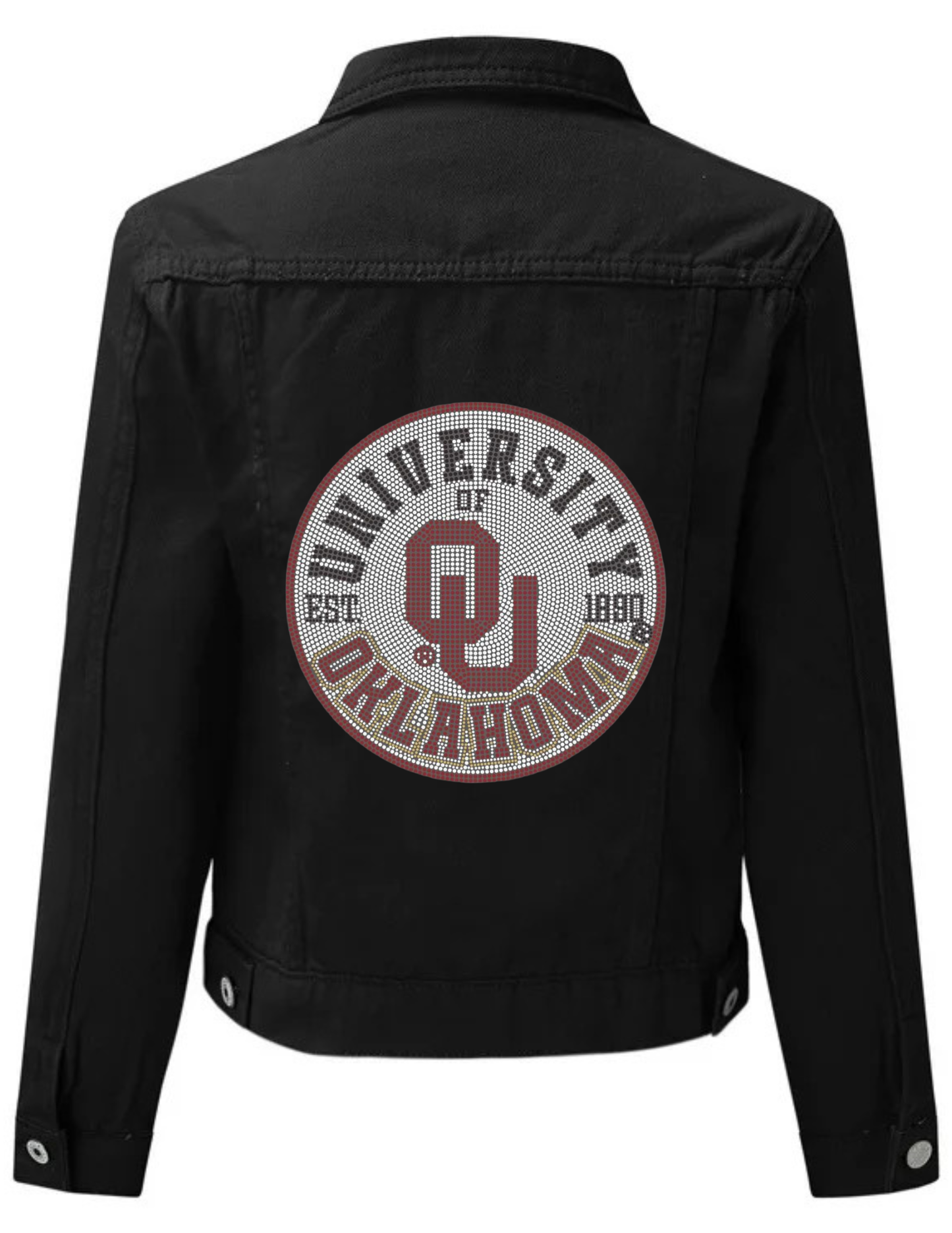 Licensed Game Day Denim, Black, Univ of Oklahoma EST Circle
