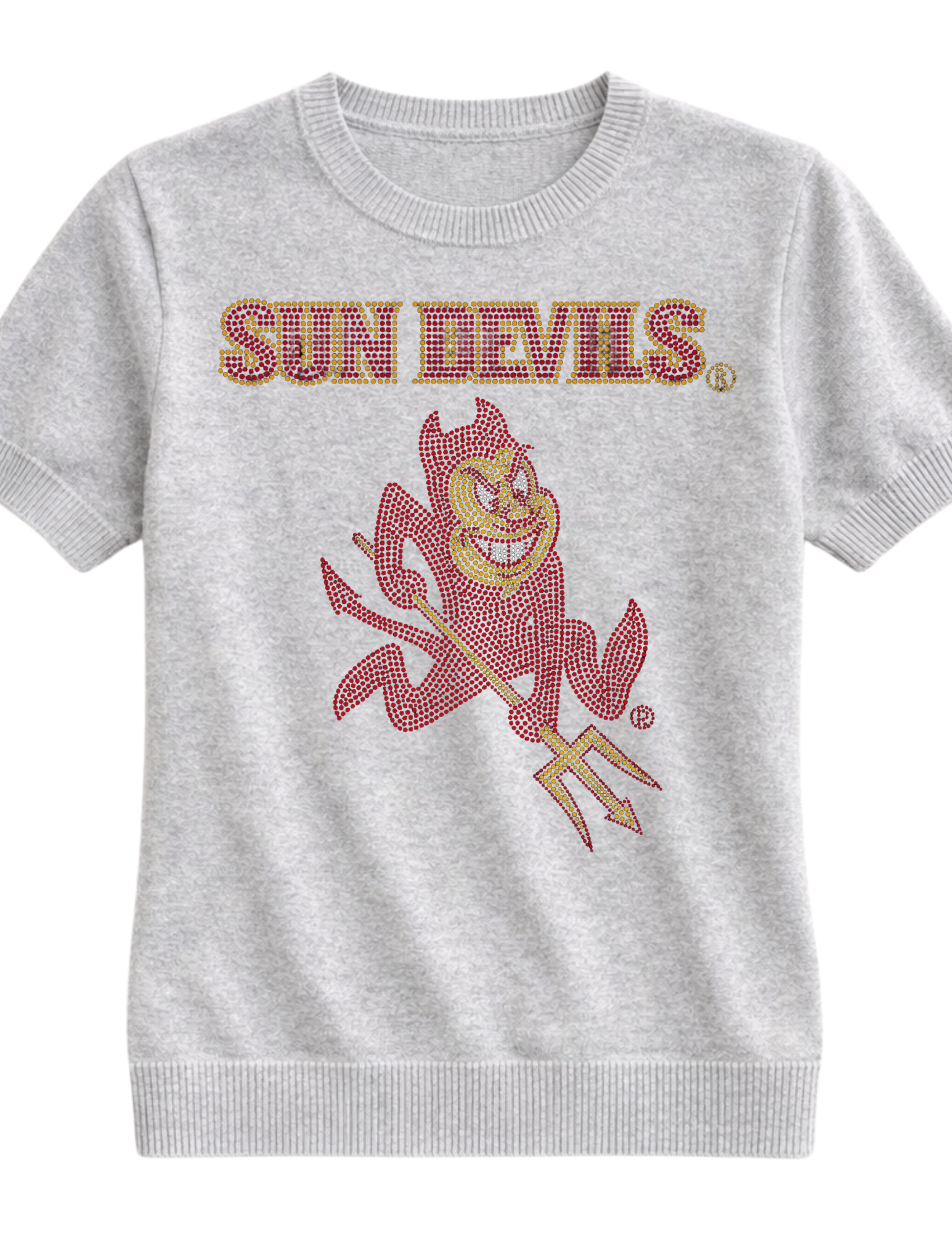 Arizona State Sun Devils Gray Crewneck Sweater