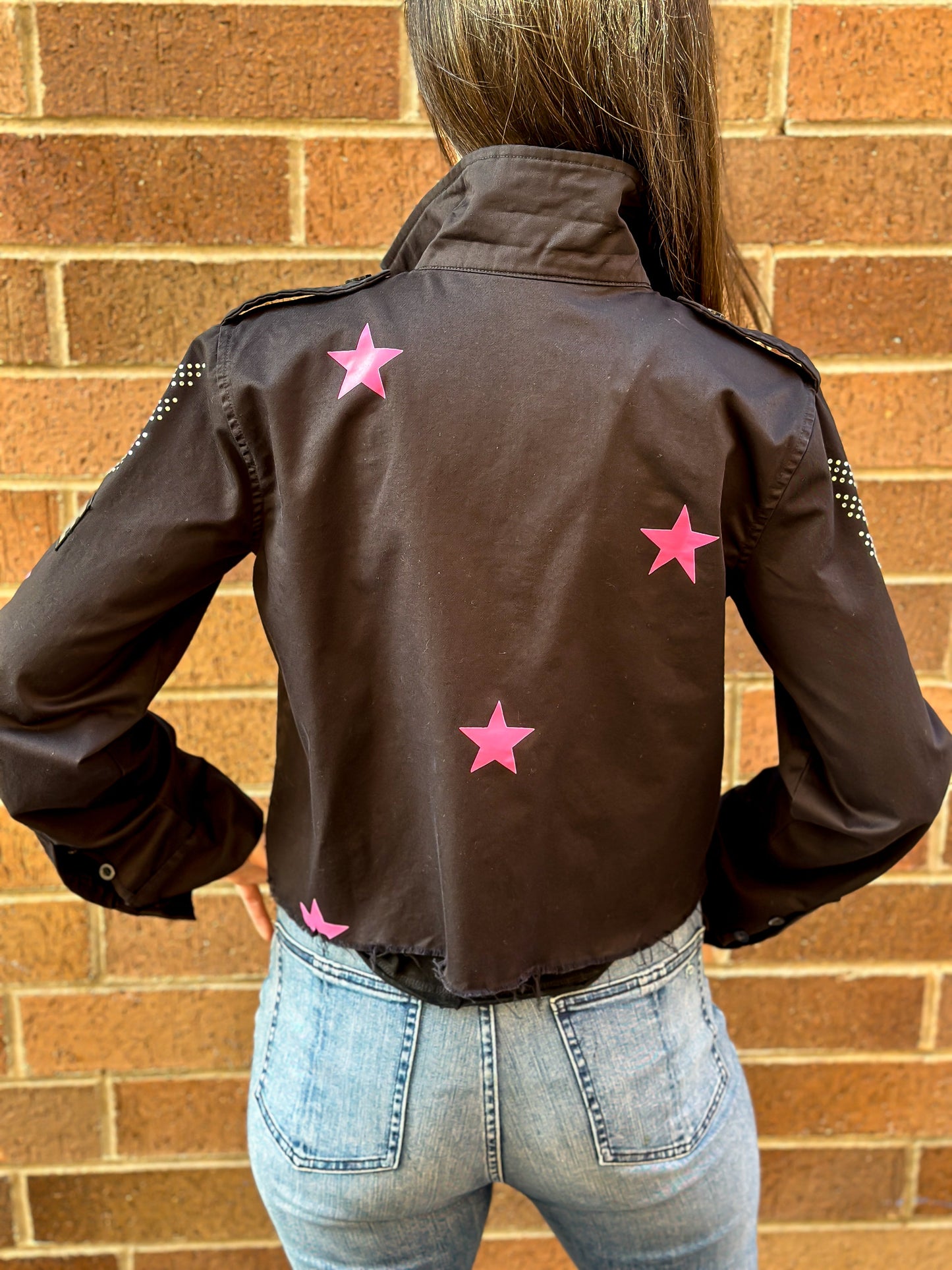 Love Military Black Army Shacket