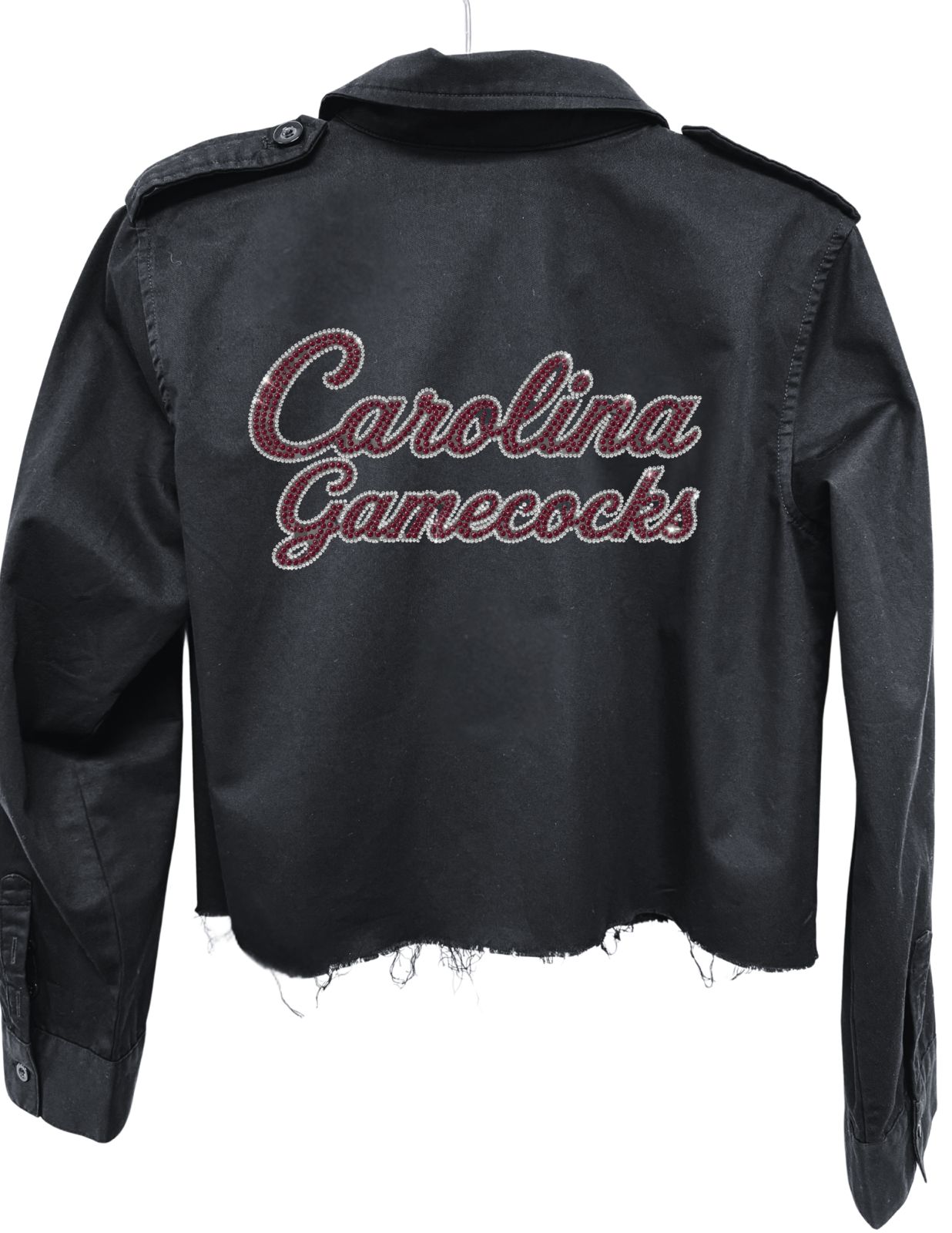 University of South Carolina Carolina Gamecocks Script Black Green Shacket