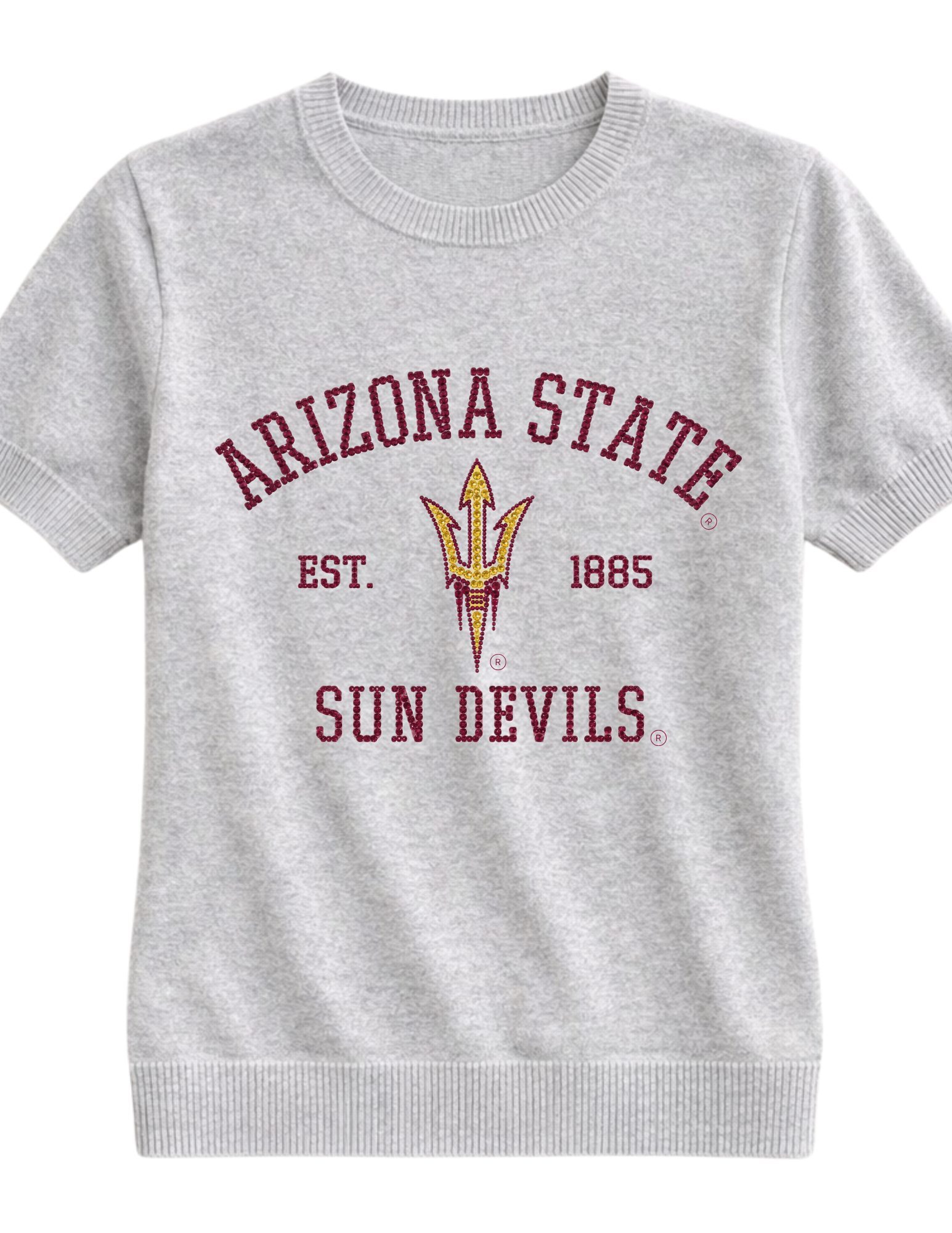 Arizona State Est. 1885 Sun Devils Gray Crewneck Sweater