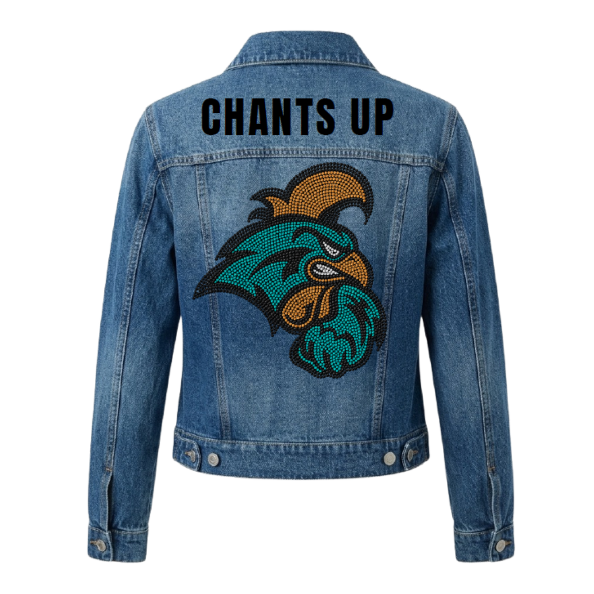 Coastal Carolina Chants Up Chanticleers Blue Denim Jacket