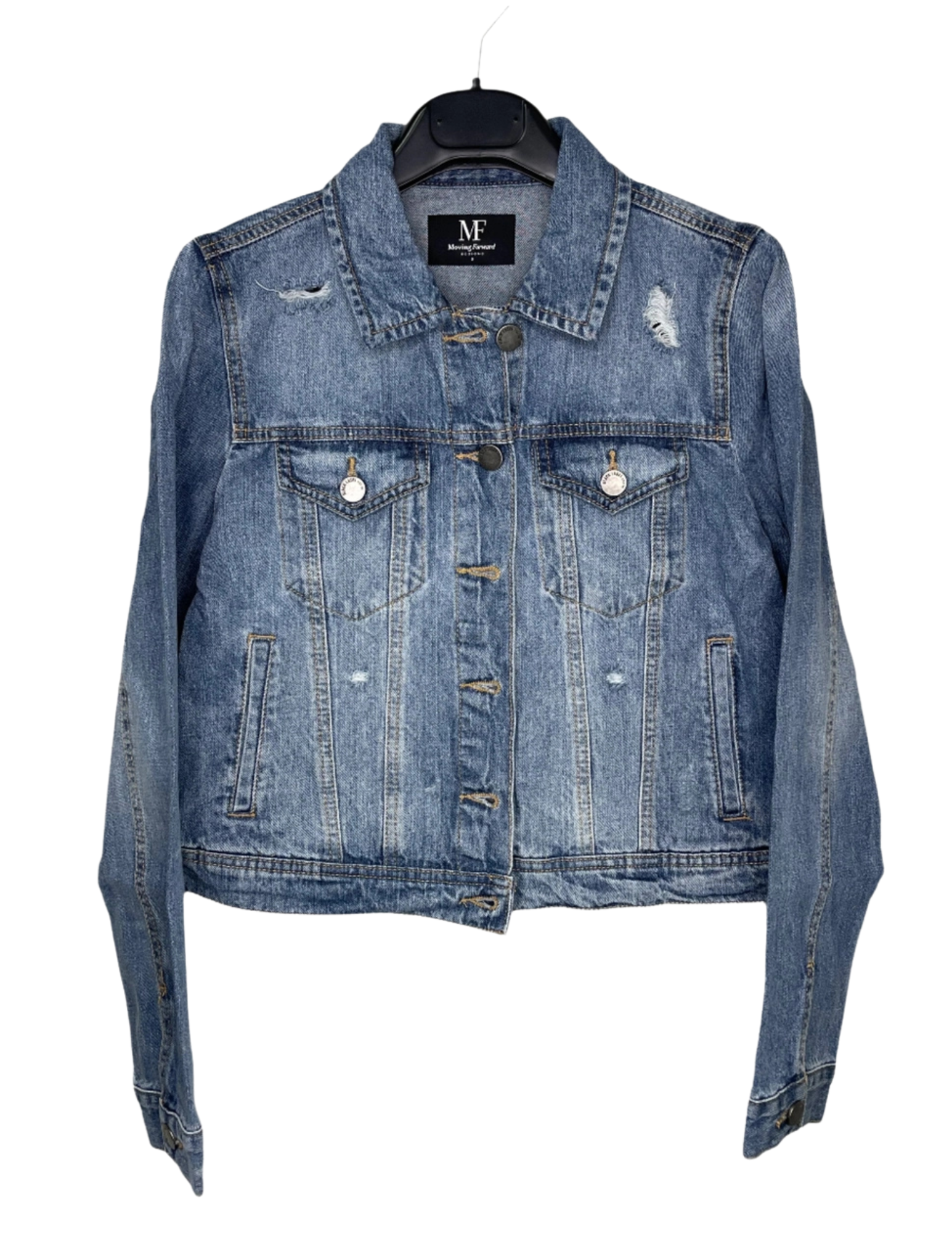 SMU Pony Up Blue Mustang Blue Denim Jacket
