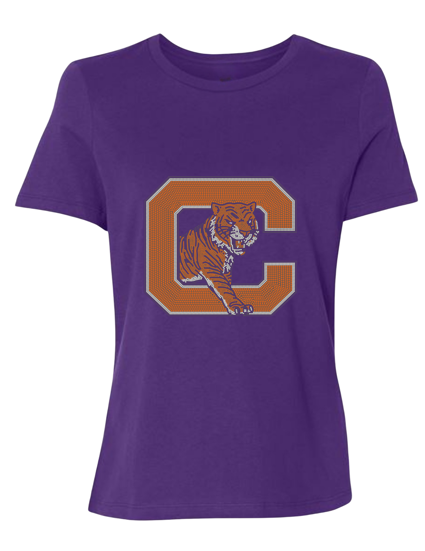 Licensed Game Day T-Shirt, Purple, Clemson University Clemson C Tiger