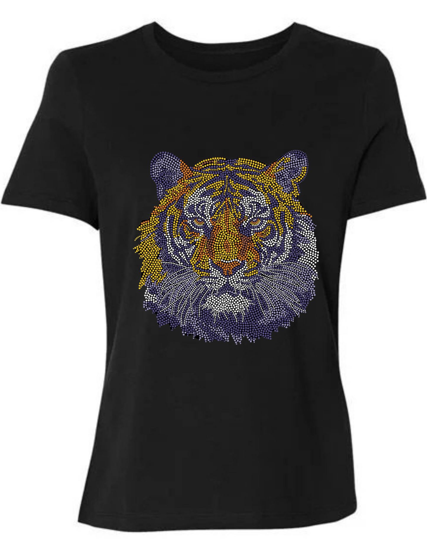 Licensed Game Day T-Shirt, Black, Clemson Tiger Face