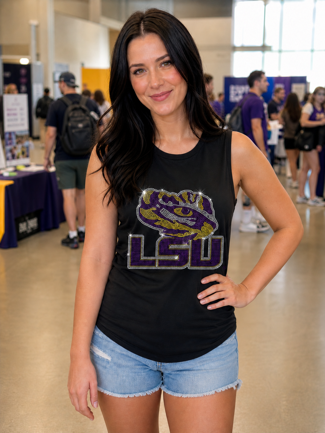 LSU Tiger Eye Black Tank Top
