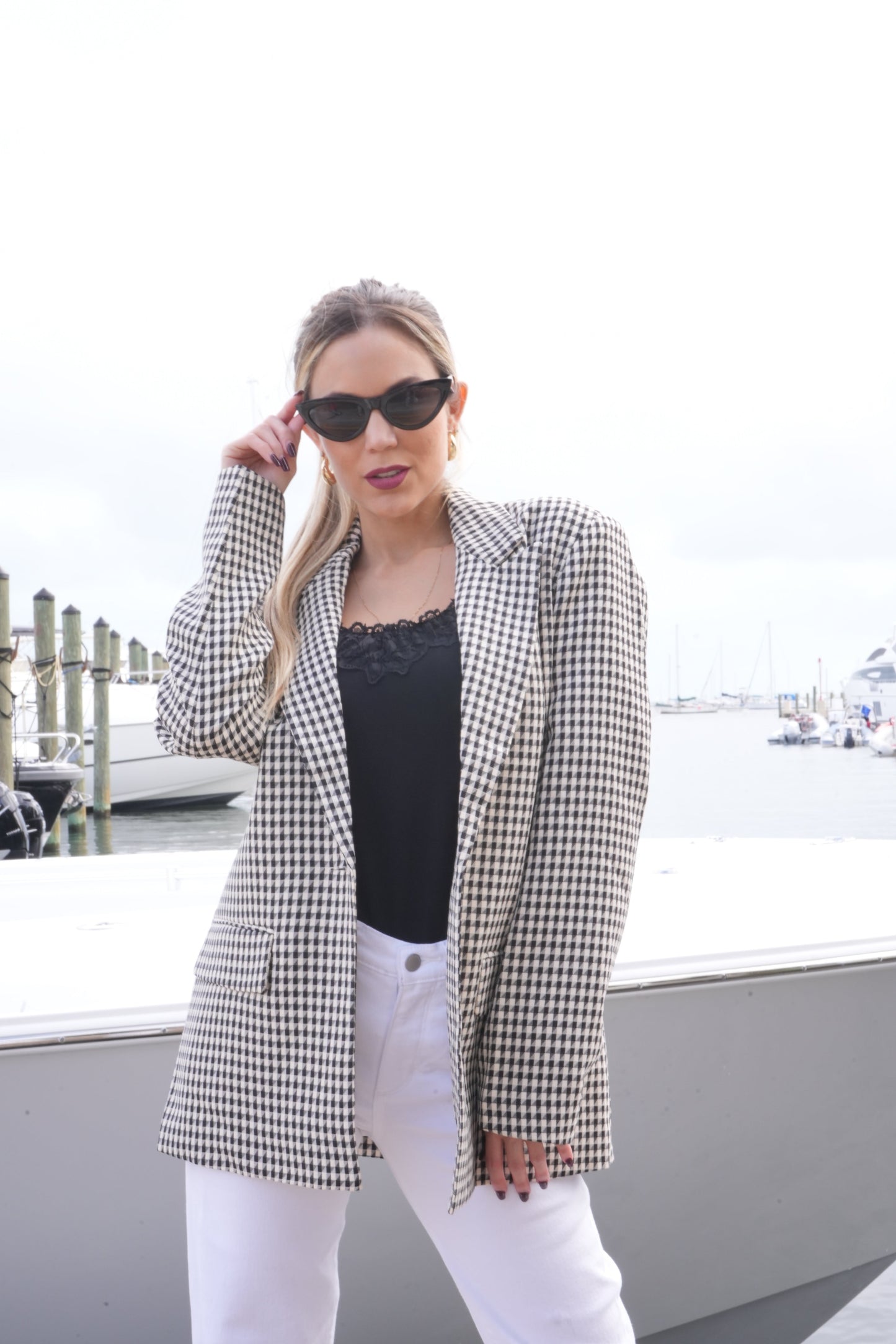 Blazer, Houndstooth, Tiger Face