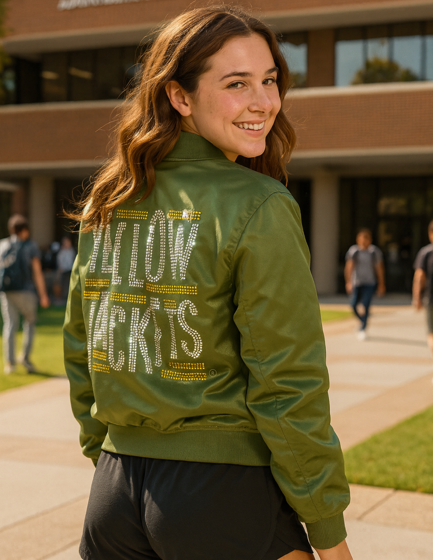 Licensed Game Day Jacket, Green Bomber, Georgia Tech Yellow Jackets