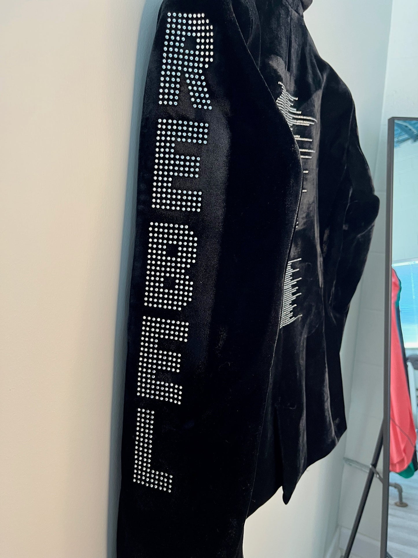 Rebel & Skull Black Velvet Blazer