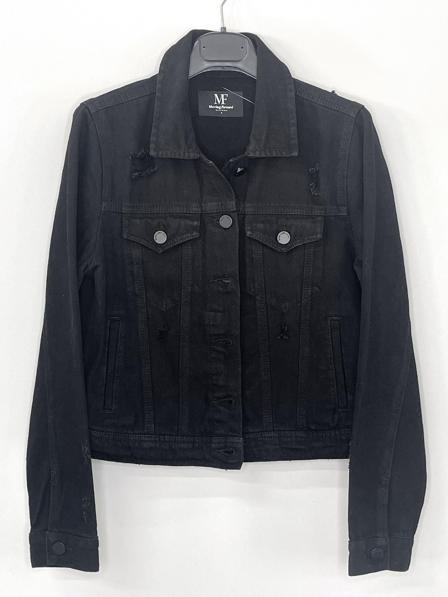 Jacket, Black Denim, Gunmetal Love Repeater