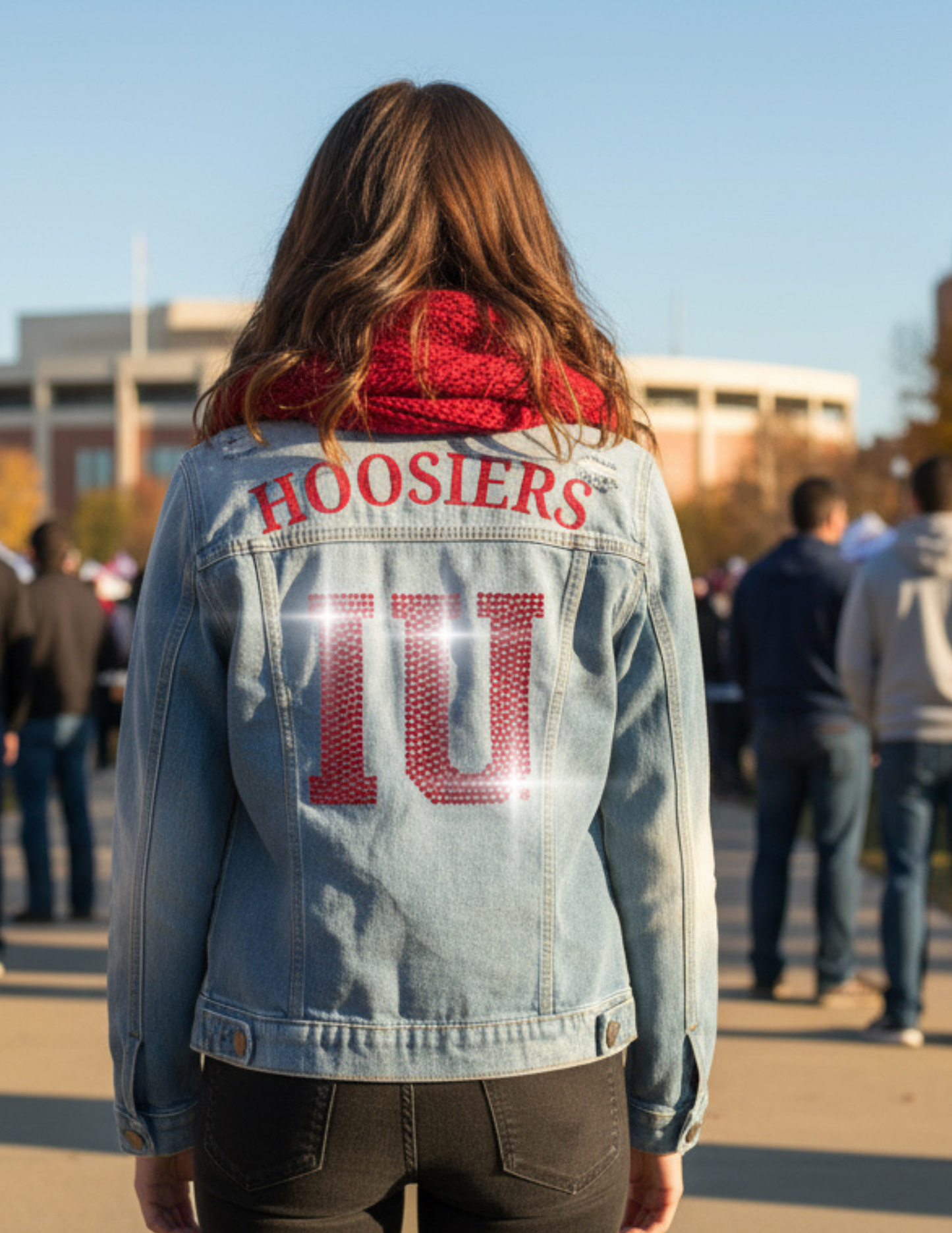 Licensed Game Day Denim, Blue, Indiana Univ IU Hoosiers