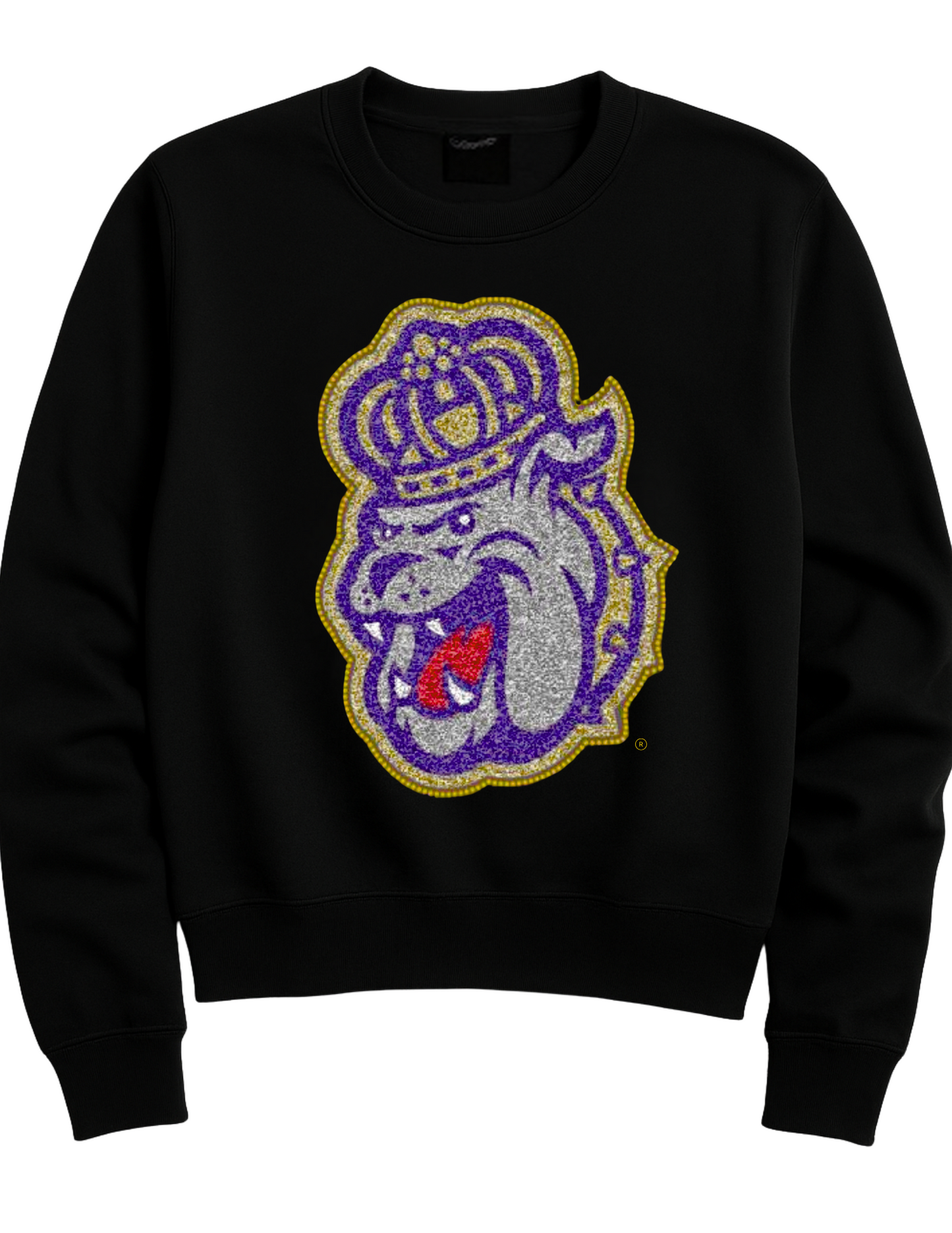 Licensed Game Day Sweatshirt, Crewneck Black, Multi JMU Bulldog