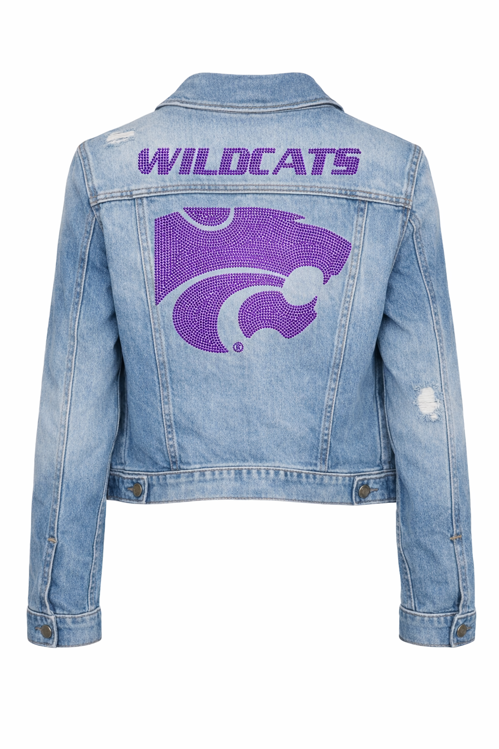 Game Day Jacket, Blue Denim, Kansas State Wildcats & Head