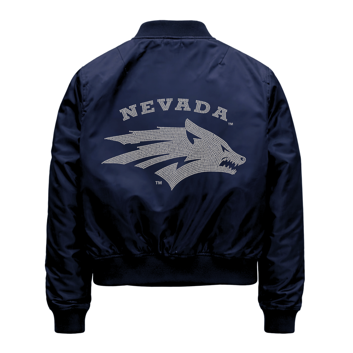 University of Nevada Wolf Pack Wolf Head Navy Bomber Jacket