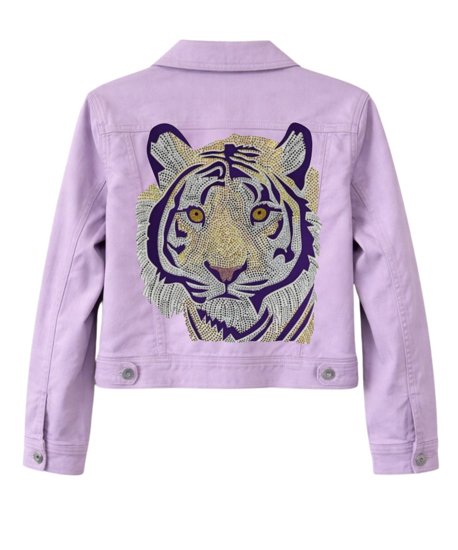 Purple Tiger Lavender Denim Jacket