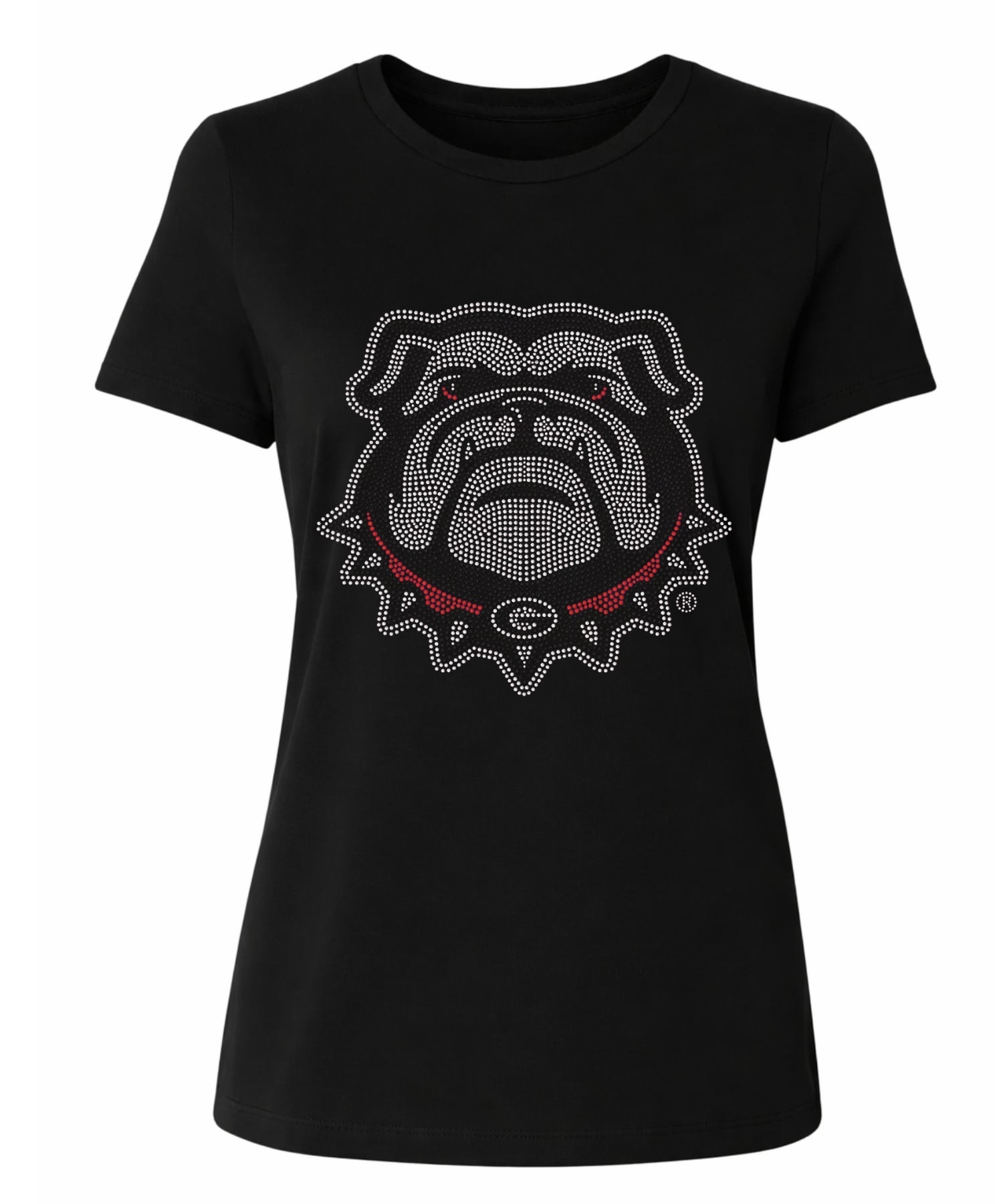 University of Georgia Bulldog Logo Black Crewneck T-Shirt