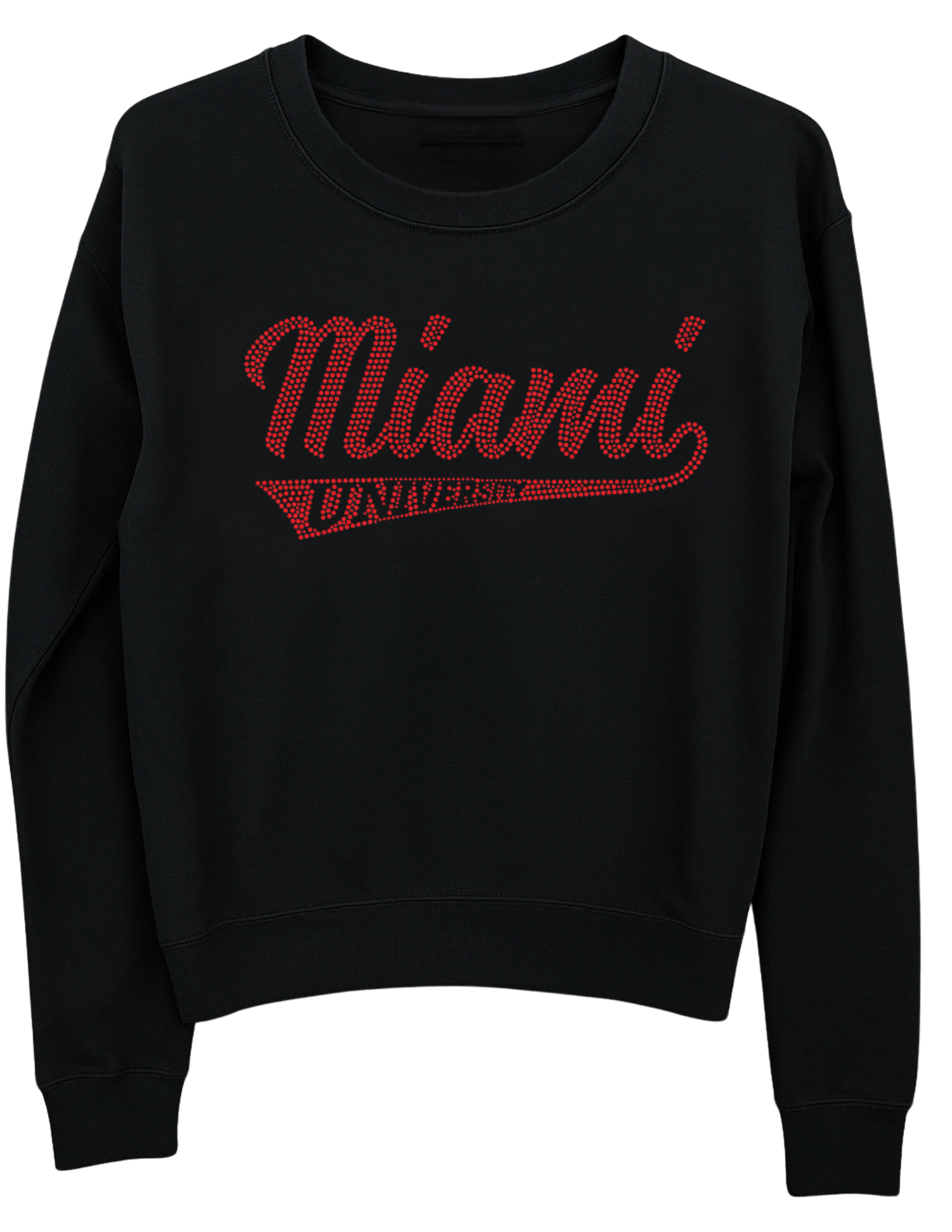 Miami of Ohio University Script Black Crewneck Sweatshirt