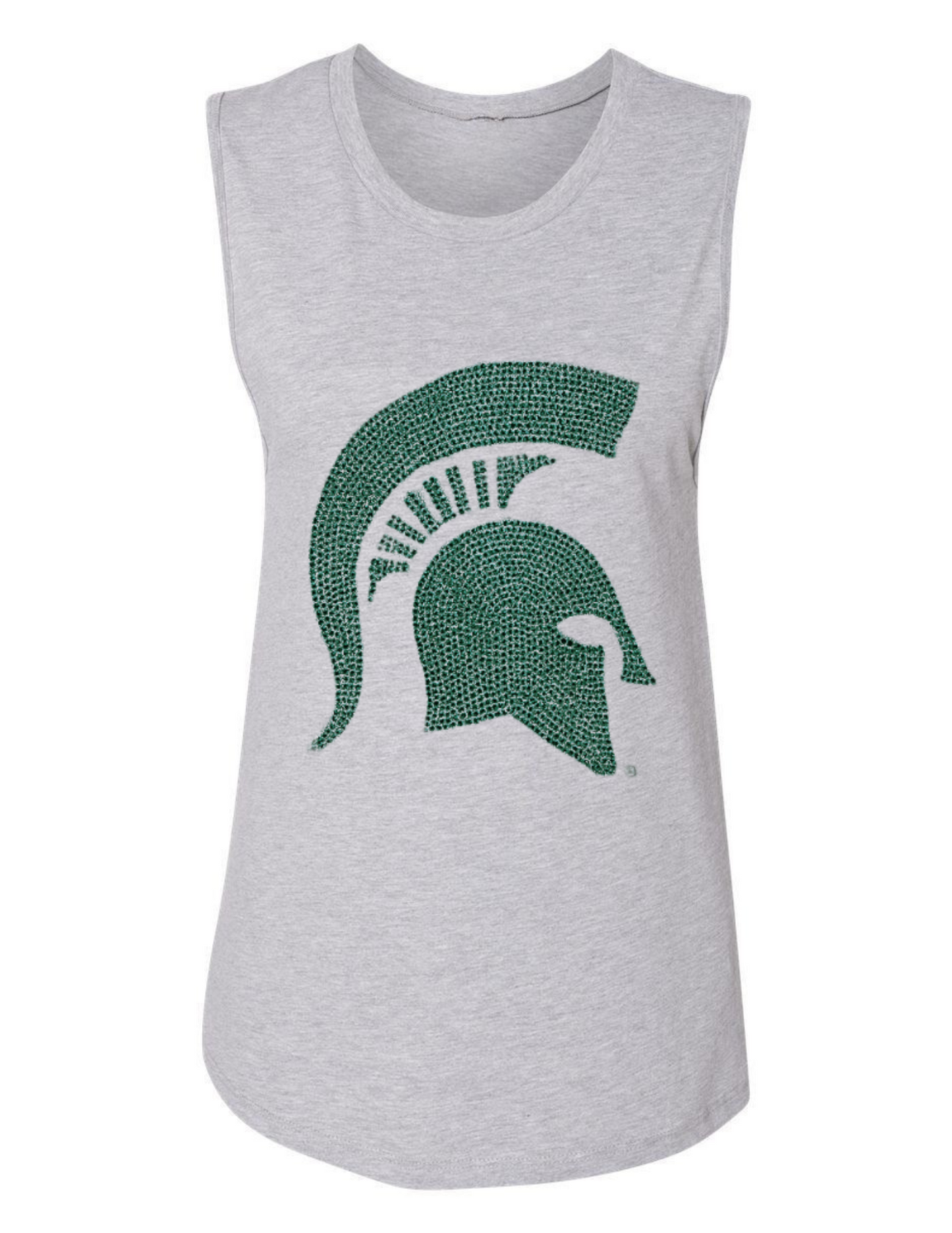 Licensed Game Day Tank Top, Grey, Michigan State Spartan