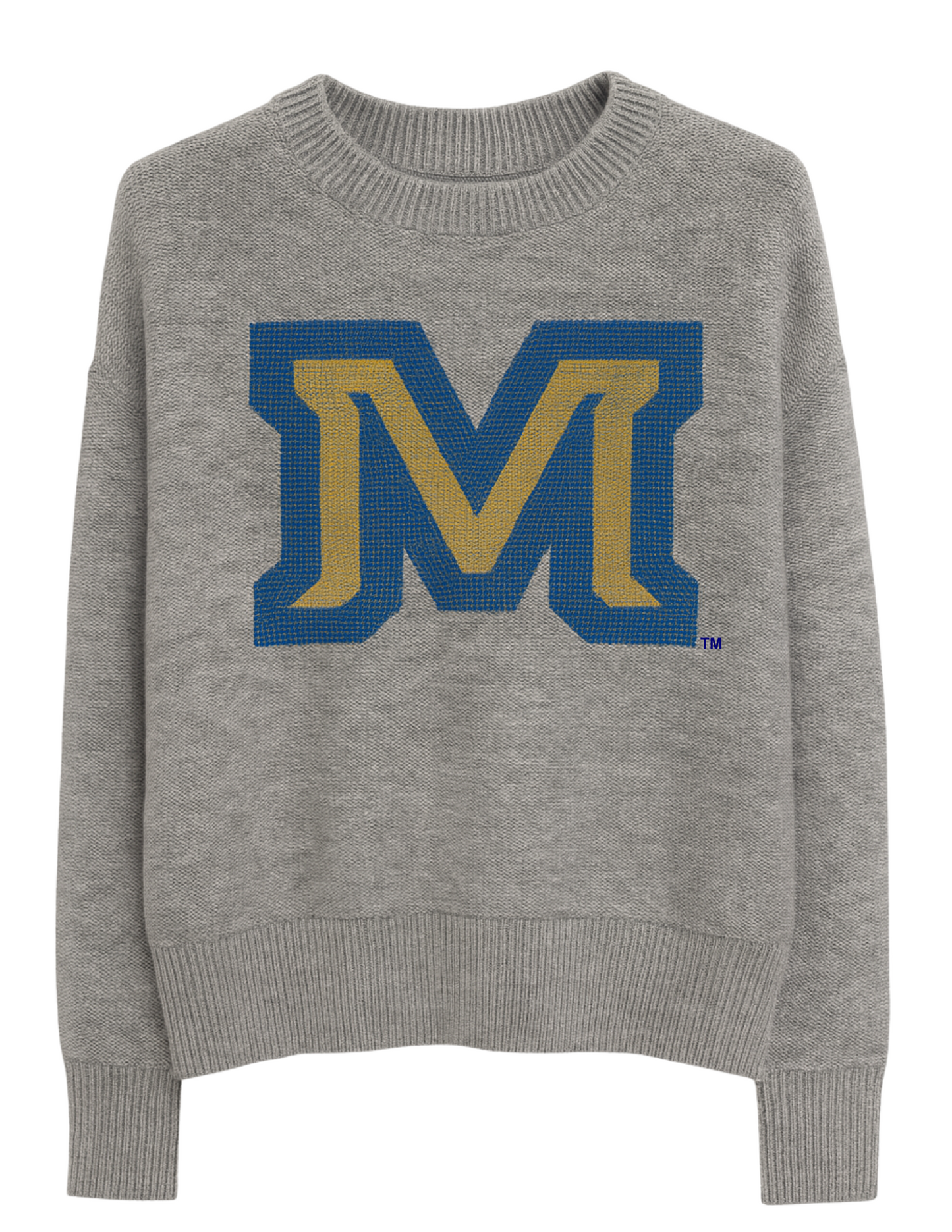 Licensed Game Day Sweater, Gray, Montana State Block M