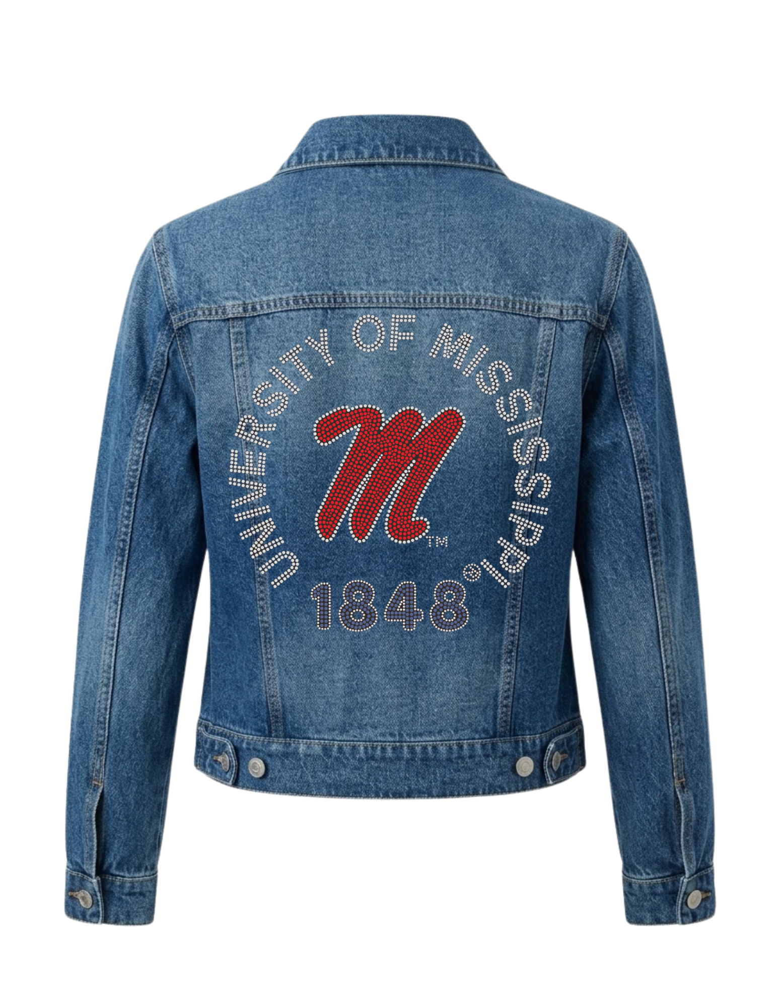 University of Mississippi EST 1848 Blue Denim Jacket