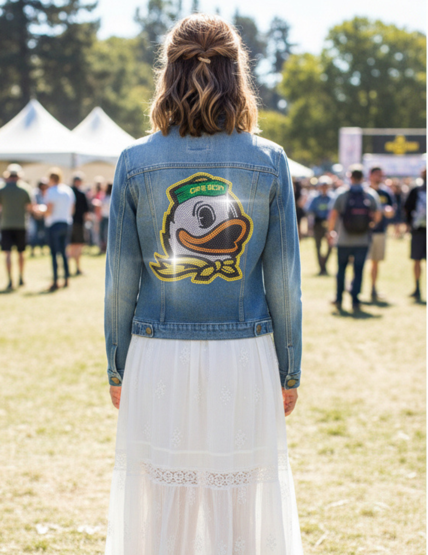 University of Oregon Duck Blue Denim Jacket