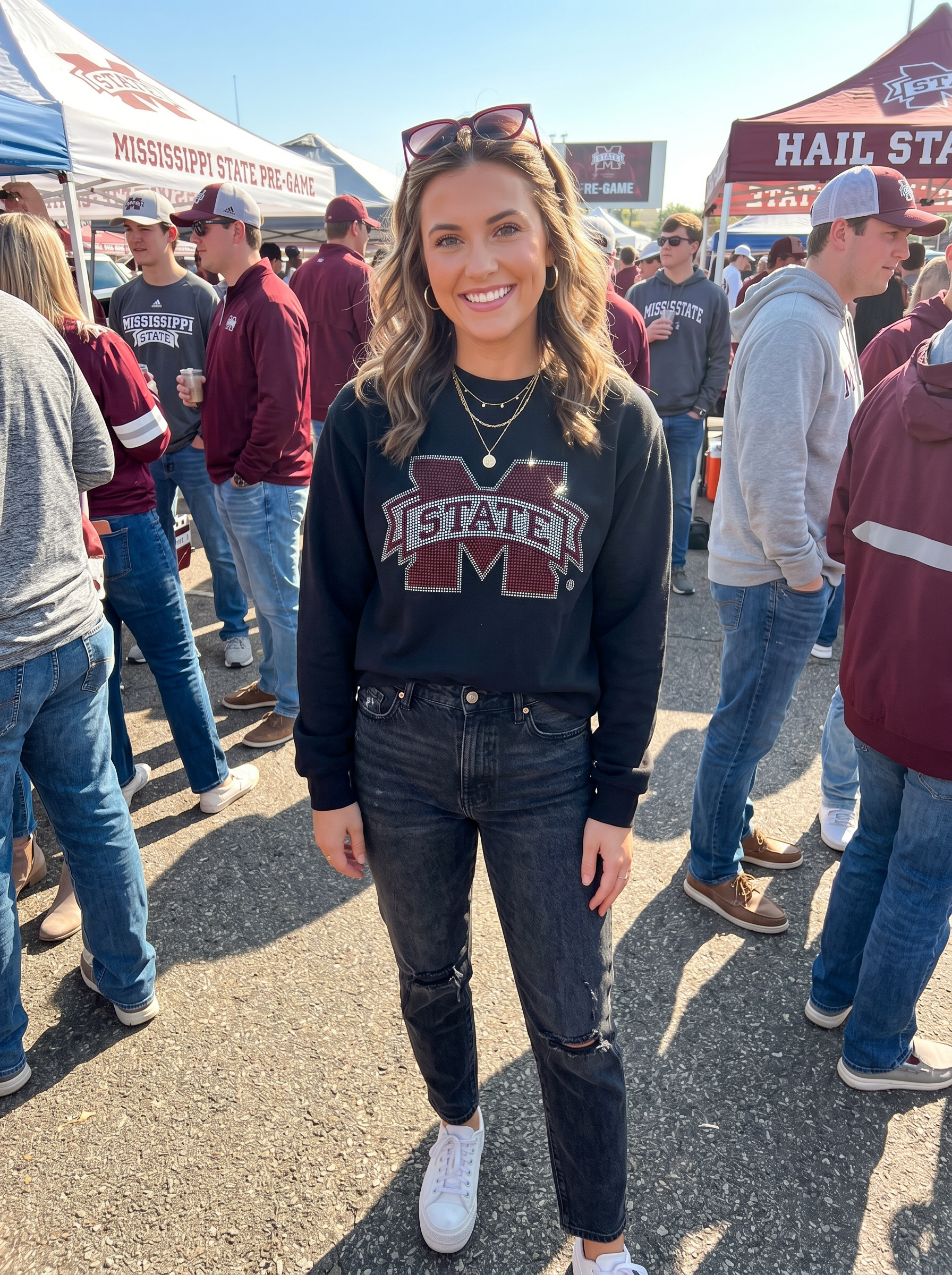 Mississippi State M State Black Sweatshirt