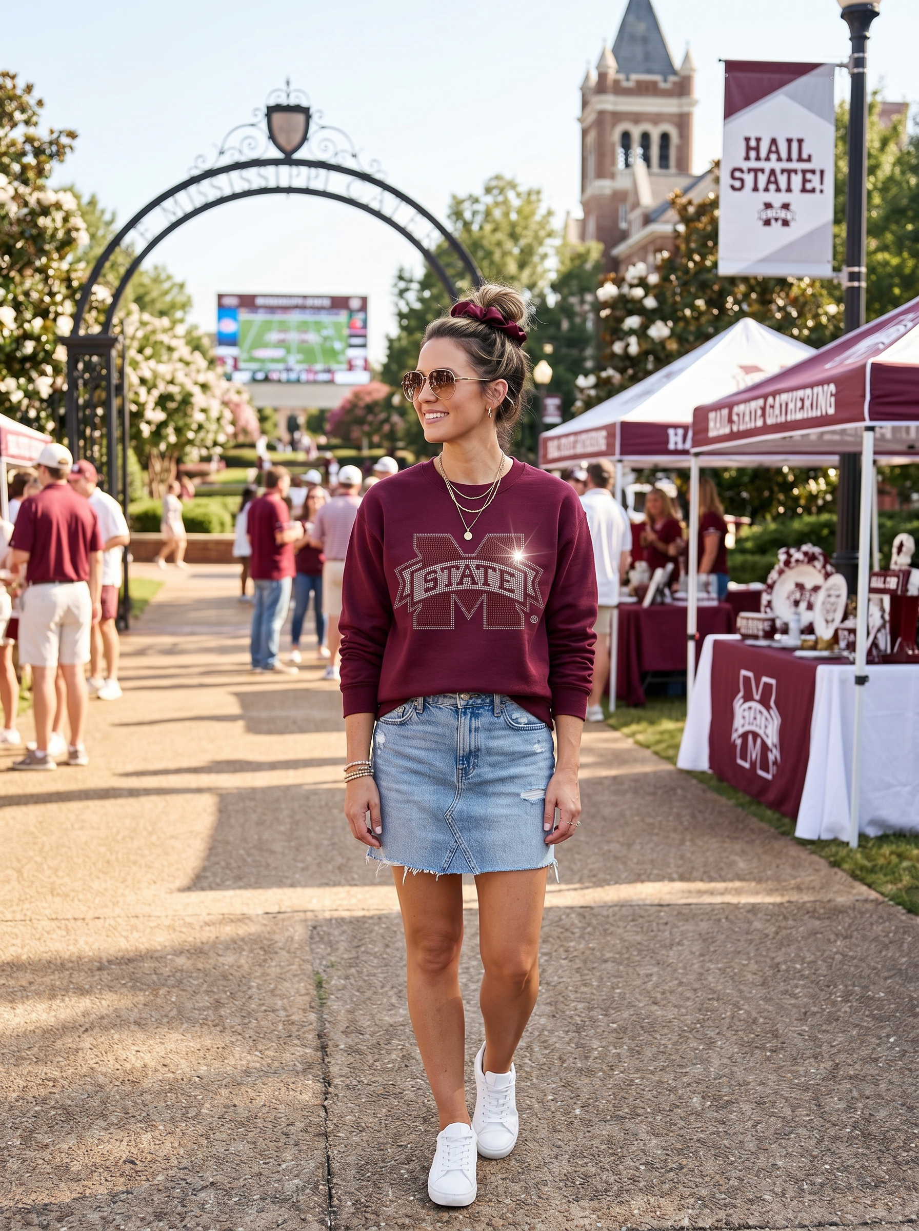 Mississippi State M State Maroon Sweatshirt
