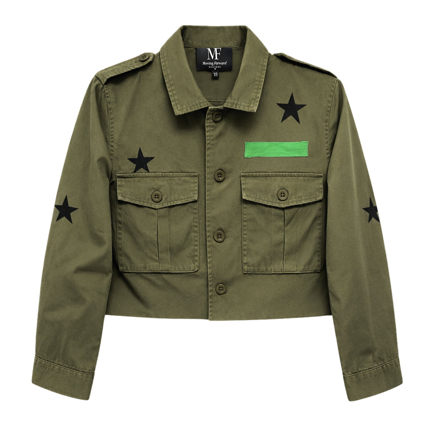 Texas Tech TT Army Green Shacket